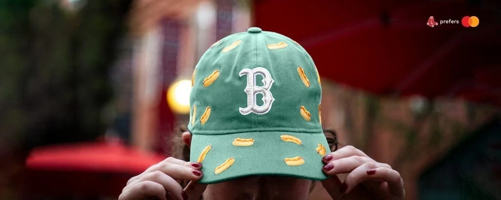 Boston Red Sox City Connect Hot Dog Hat Cap 09/11/2026 New From Fenway Presell P Boston Red Sox City Connect Hot Dog Hat Cap 09/11/2026 New From Fenway Presell P