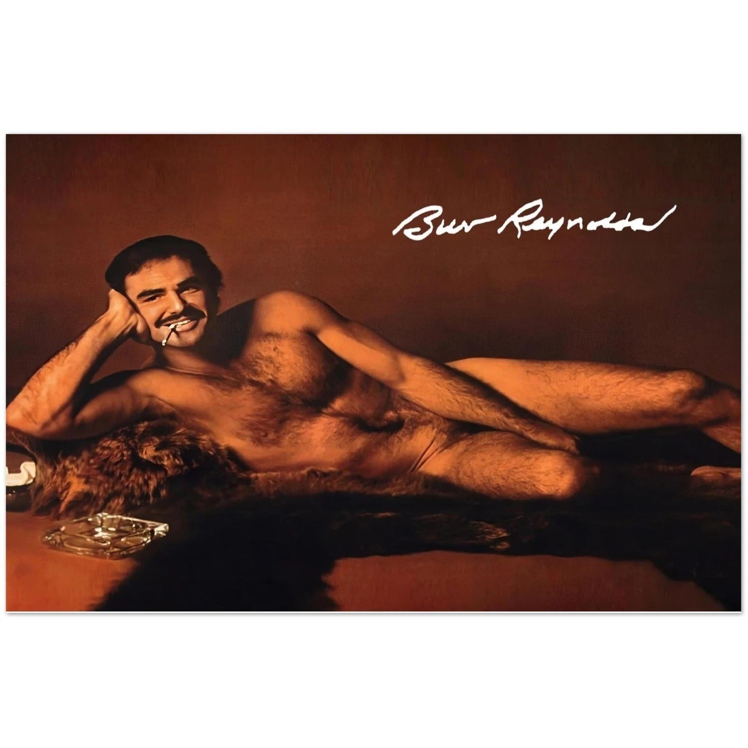 Burt Reynolds Iconic 1972 Cosmopolitan Centerfold Poster
