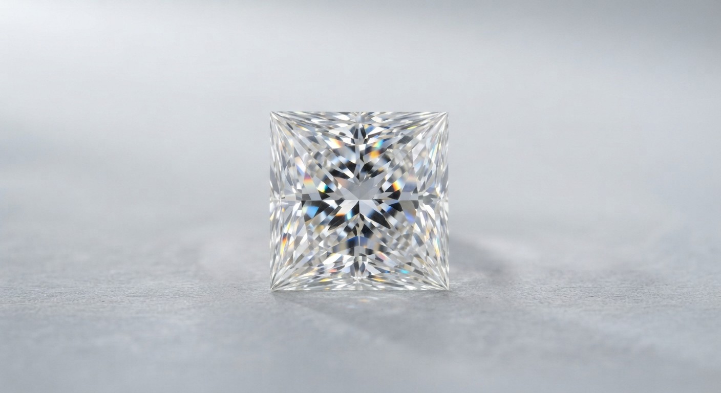 Lab-Grown 4.09 Ct CVD Diamond Princess D, Clarity VVS1, IGI Certified Diamond