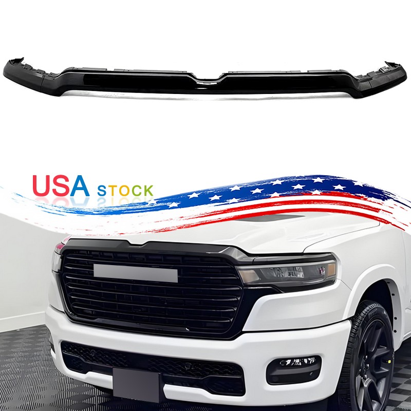 Fits RAM 1500 2025-On Gloss Black Front Bumper Grille Molding Trim #7JB48TZZAC