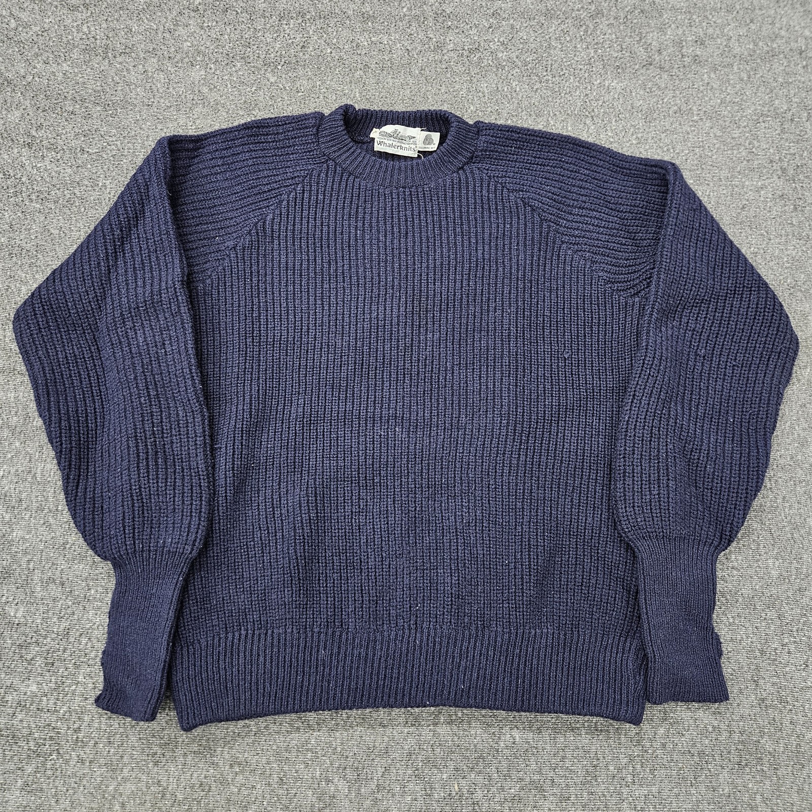 Vintage Whalerknits Men’s Sweater XL Pure Wool Variegated Knitted Fisherman