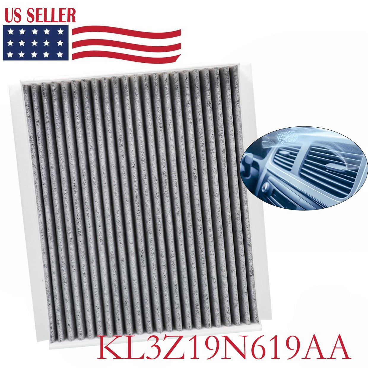 For Motorcraft FP92 FP79 Cabin Air Filter Ford KL3Z19N619AA  Activated Carbon