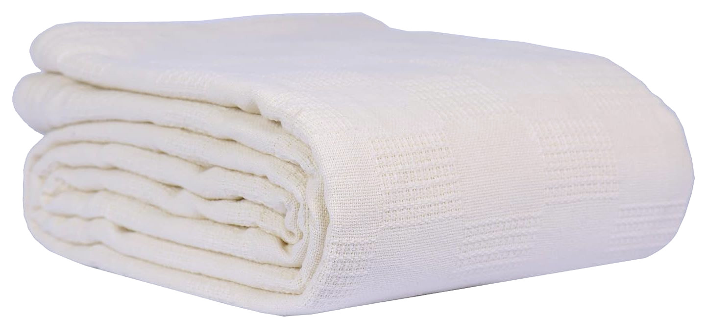 Hospital Thermal Blanket Throw Snag Free 100% Cotton Twin 66\