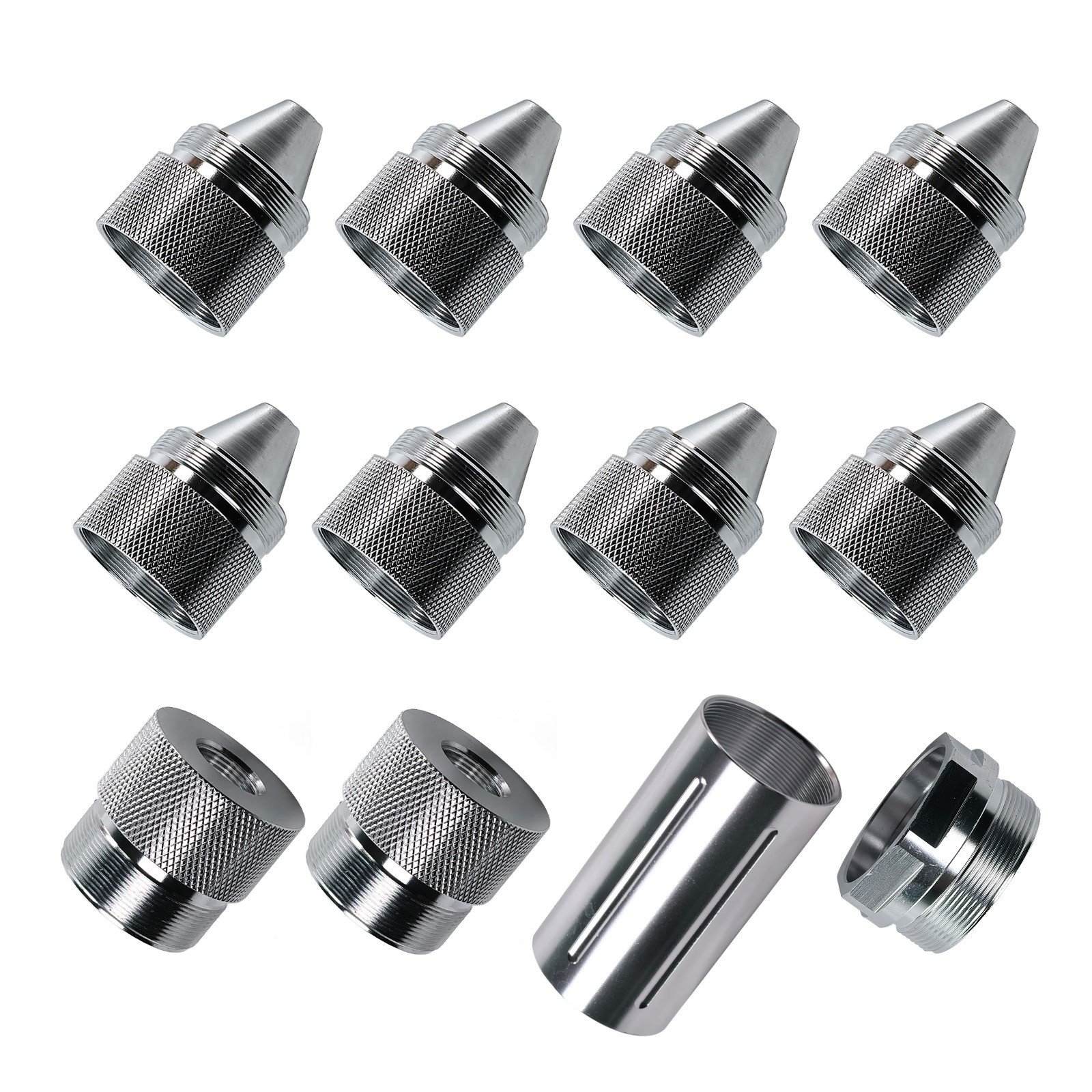 12X 1.375\'\'X24 Cone Shaped Parts Sealed End Cap For Car Trucks