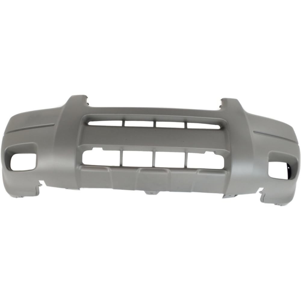 Front Bumper Cover With Fog Light Holes Without Flare Parking Sensor Tow Hook