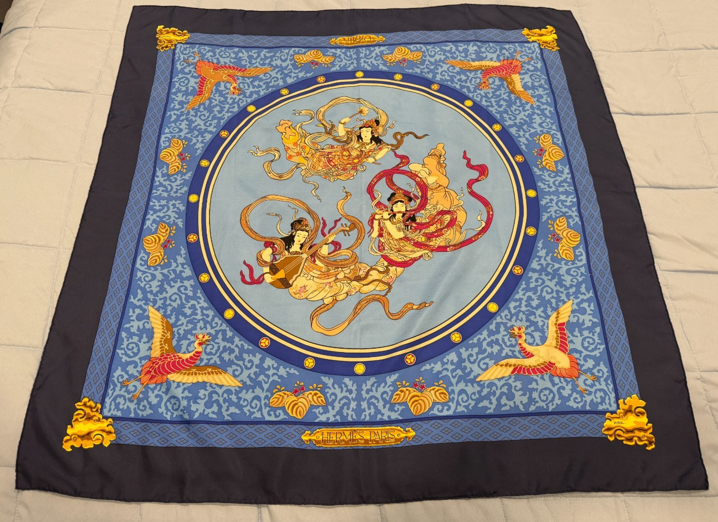 Vintage Hermes Nikko Silk Scarf