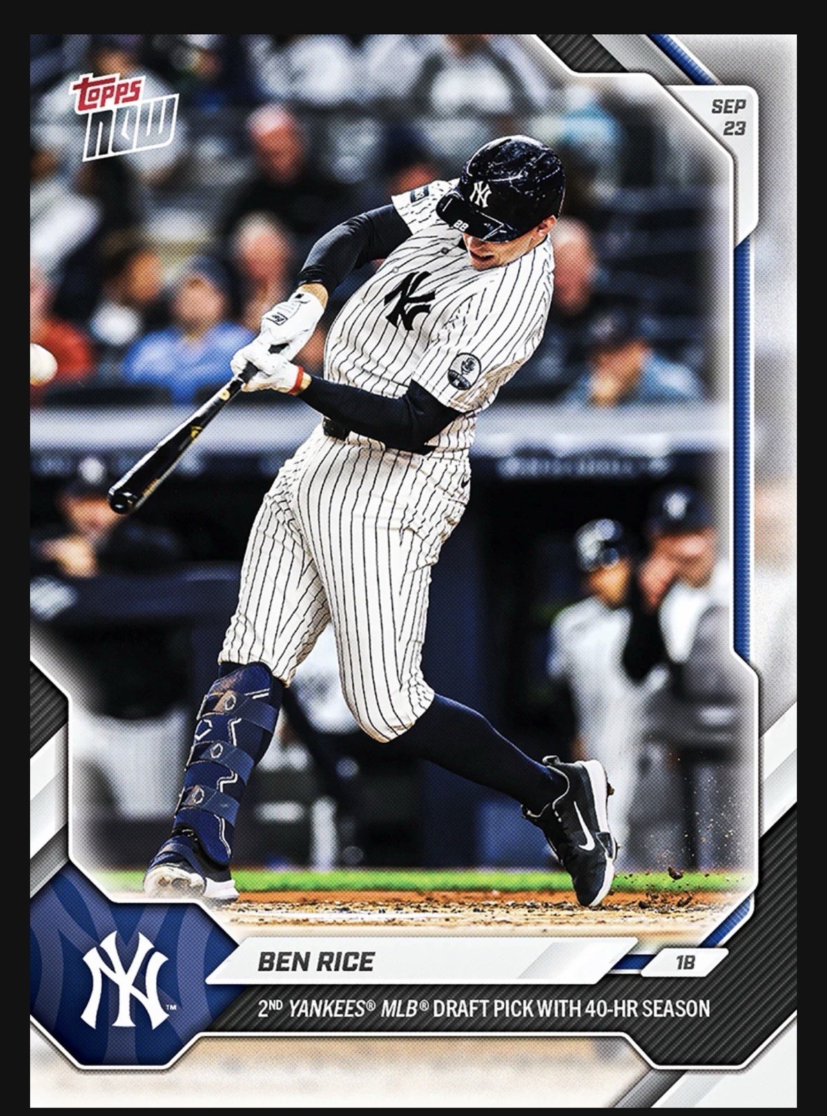 Ben Rice 2026 MLB Topps NOW Card 708 Presale New York Yankees