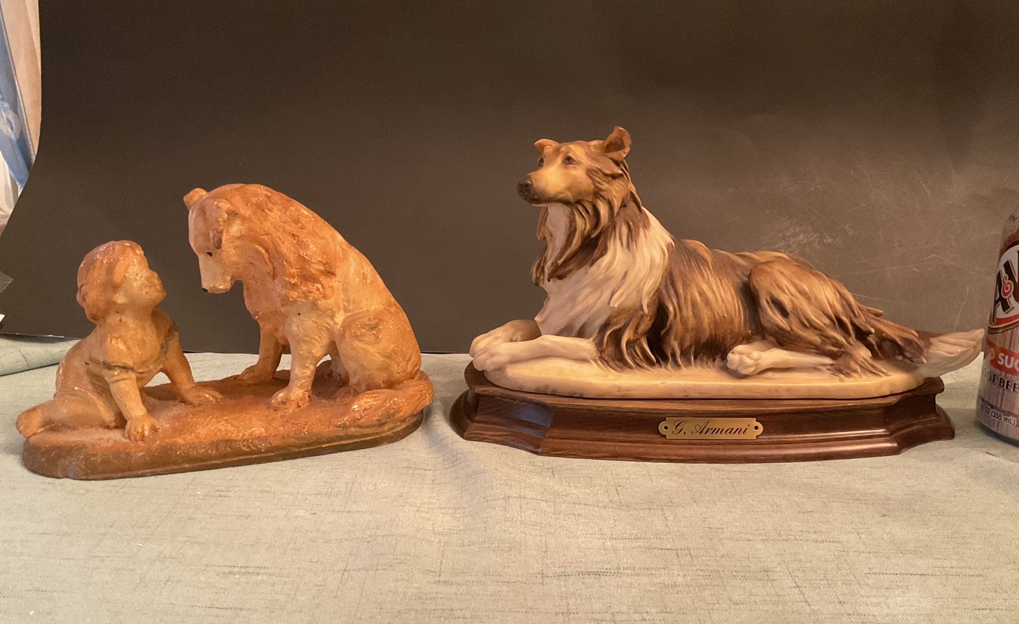 2 Vintage Collie Dog Figures~Giuseppe Armani 1983~*Can't You Talk 2 Vintage Collie Dog Figures~Giuseppe Armani 1983~*Can't You Talk