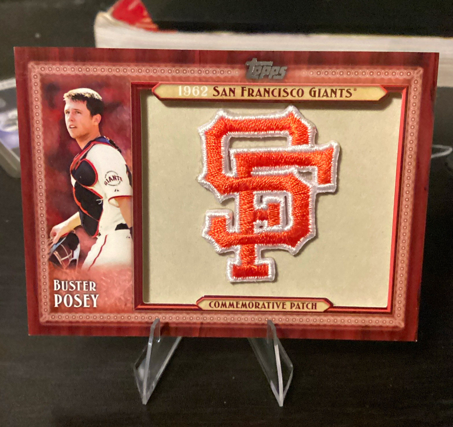 Topps 2011 Series 2 Buster Posey Commemorative Patch Relic CP-25 Giants