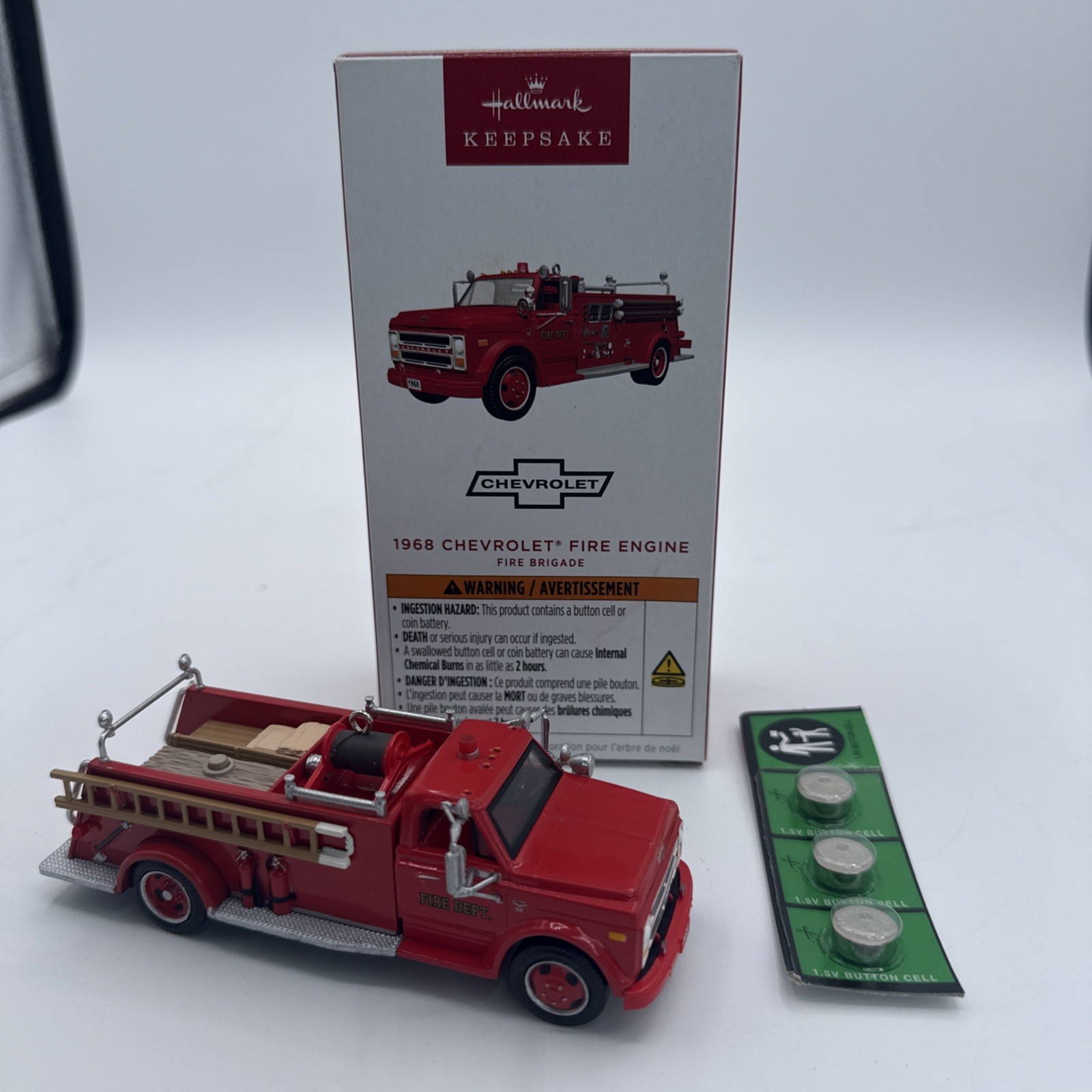 Hallmark 2025 Fire Brigade #23 1968 CHEVROLET FIRE ENGINE Ornament ~ NMIB Hallmark 2025 Fire Brigade #23 1968 CHEVROLET FIRE ENGINE Ornament ~ NMIB