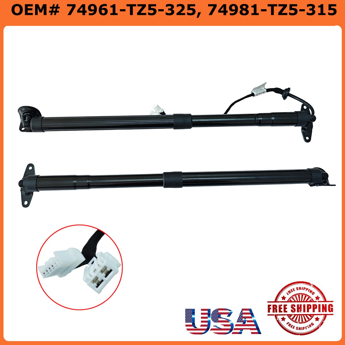 Pair Rear Trunk Hatch Power Lift Support Gas Strut Shock For 2014-2020 ACURA MDX