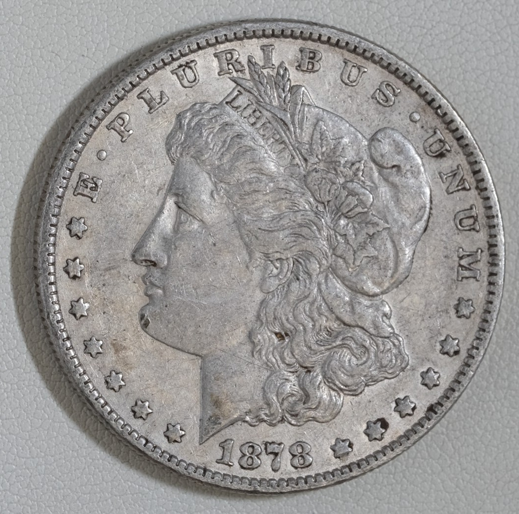 1878 (P) 7 TF Tail Feathers Morgan Silver Dollar /A158