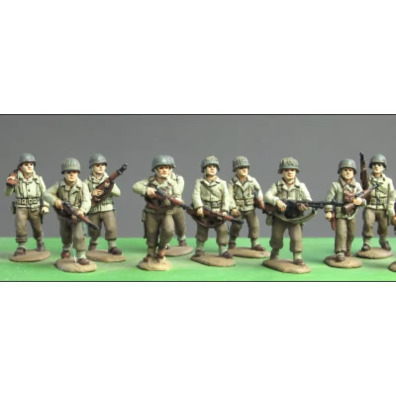 1/72 Resin Figure WWII US Infantry squad, Walking 12 Figures Unpainted