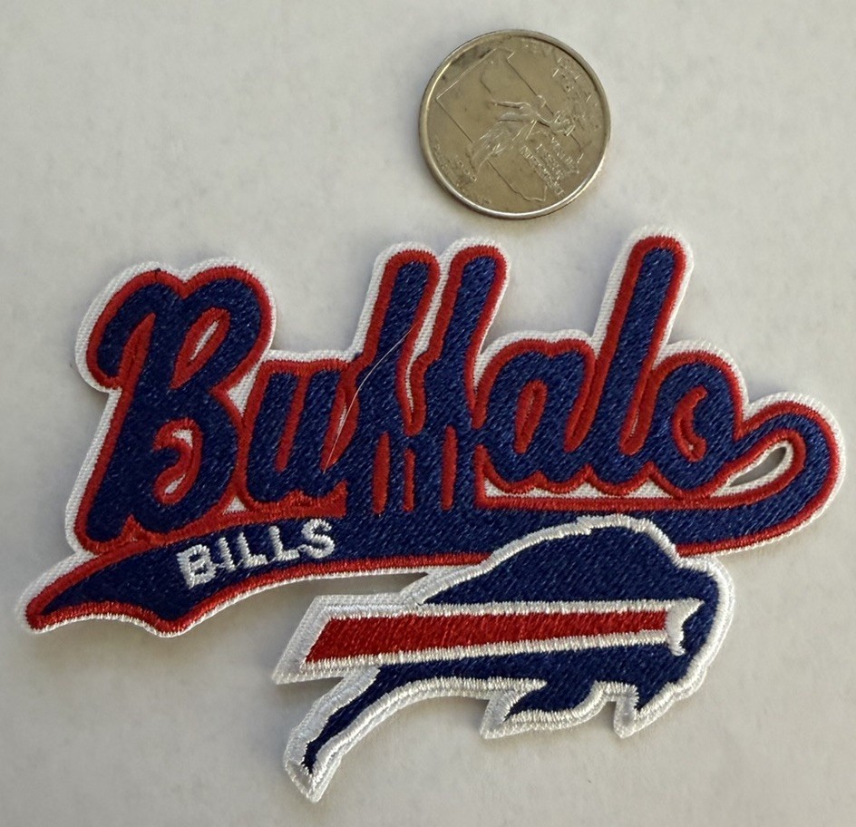 Buffalo Bills embroidered iron on patch. 4\ Buffalo Bills embroidered iron on patch. 4\