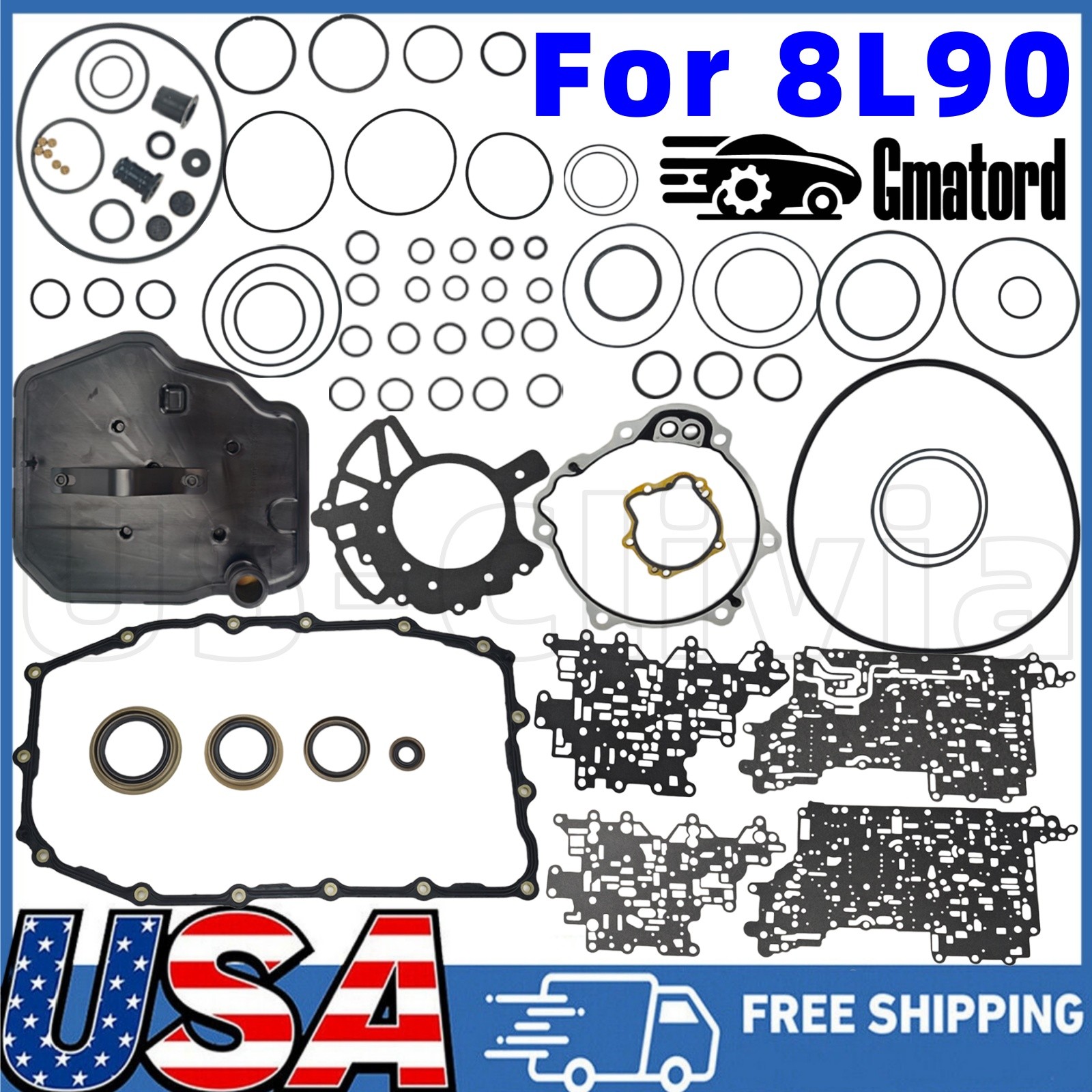 8L90 8L90E Transmission Overhaul Gasket Seals Rebuild Kit for GM Chevy Chevrolet