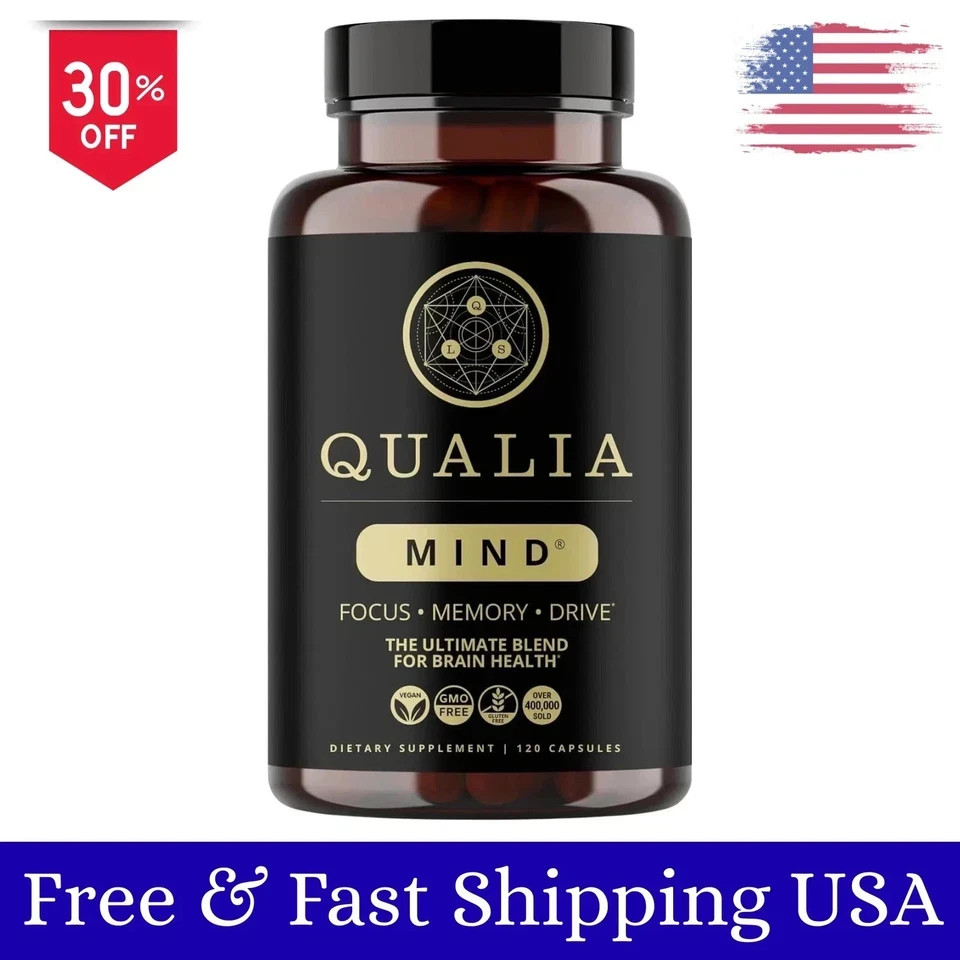 1 pack Qualia Mind Brain 2.0 Supplement Nootropics - 120 Cap - New US