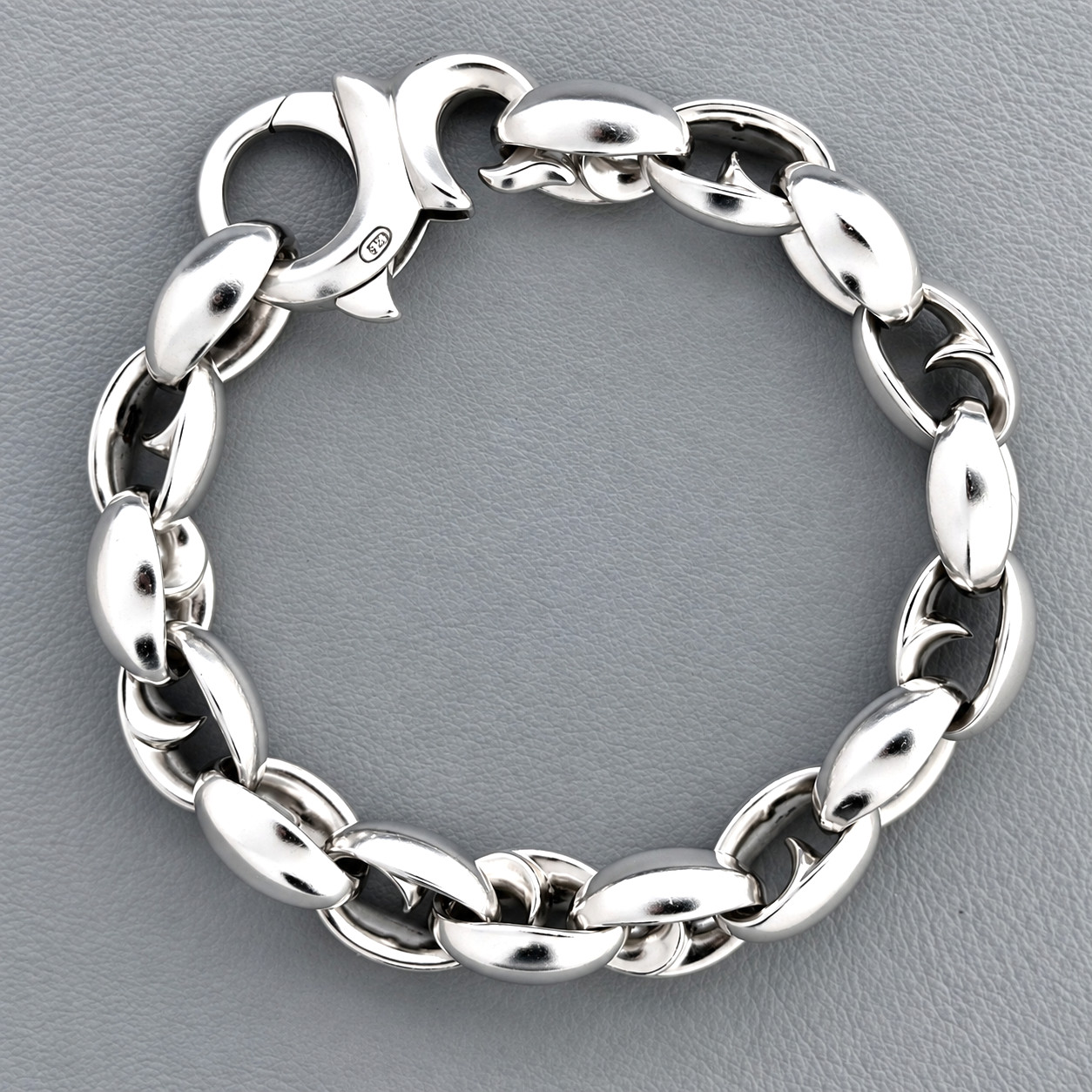 Stephen Webster Thorn Link Bracelet Sterling Silver 925 13mm 7.75” 101g Hallmark