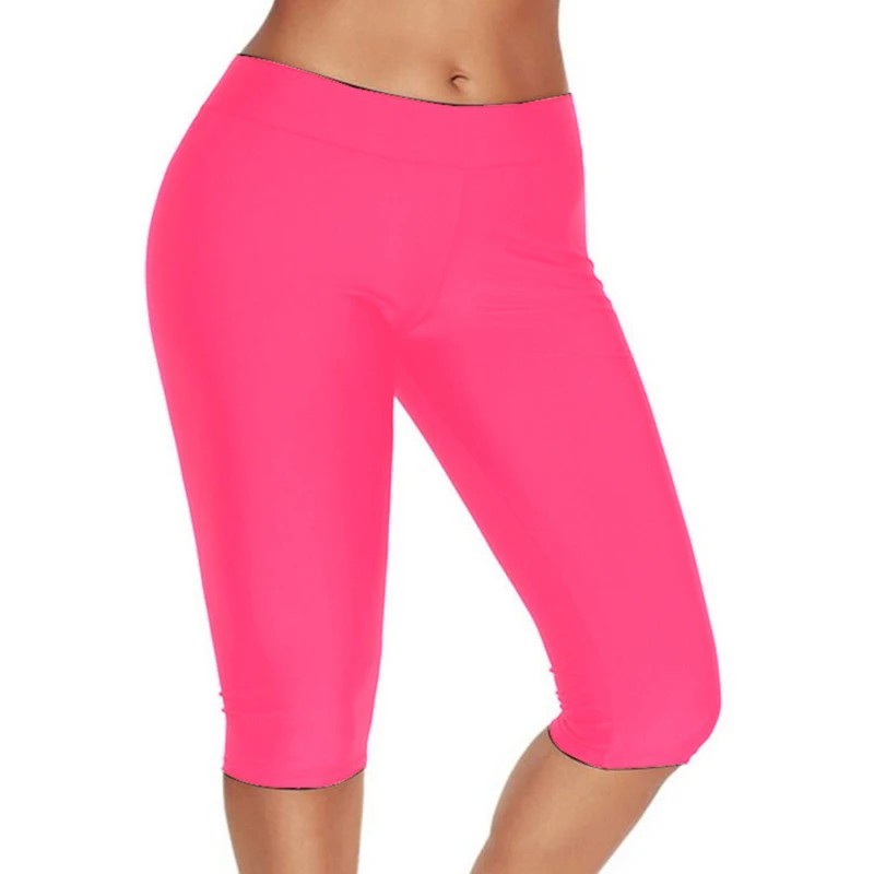 Womens Capri Leggings Soft Stretch Workout Fitness Crop High Waisted Yoga Pants