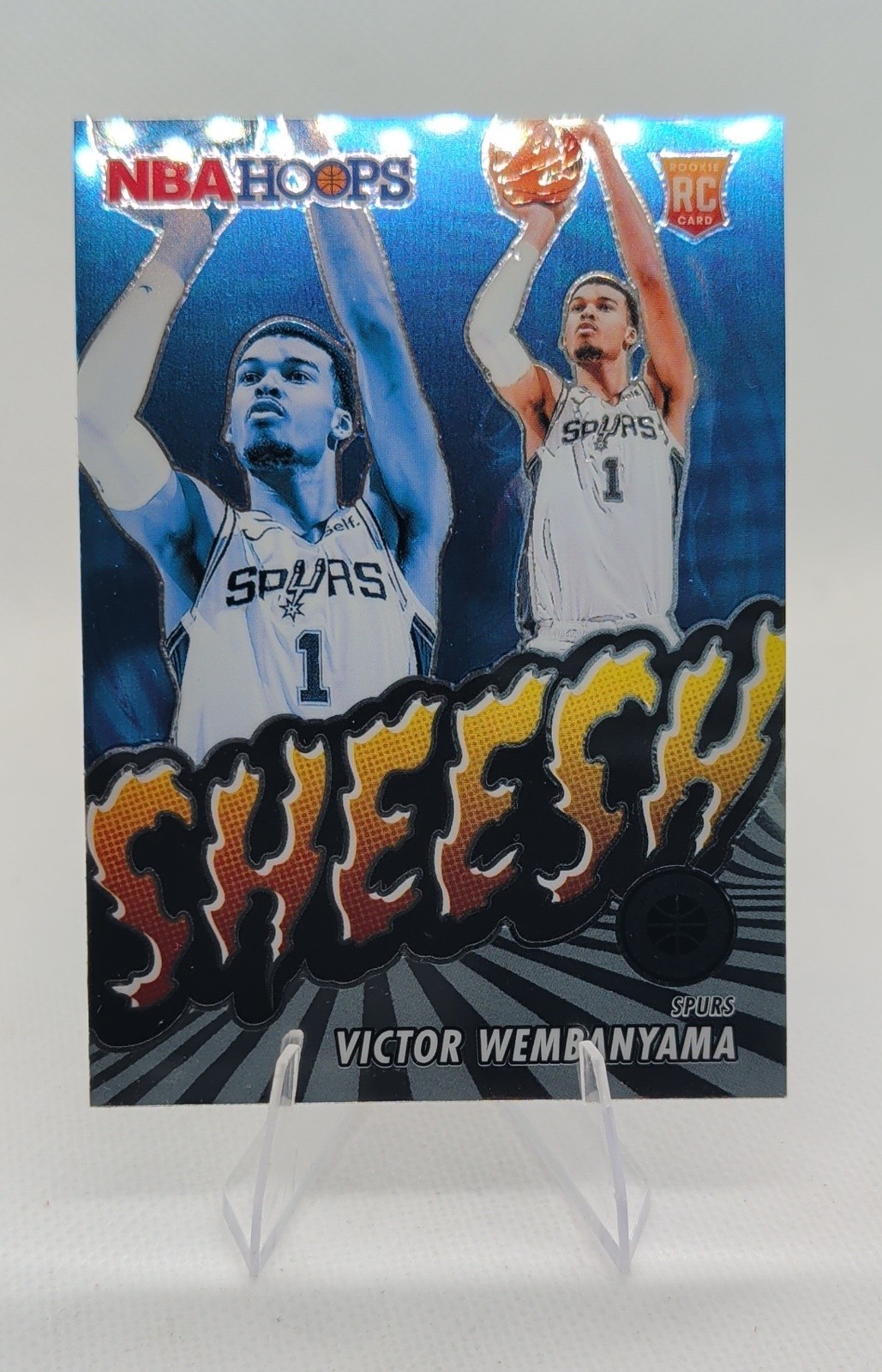 2023-24 Panini Nba Hoops Premium Stock - Sheesh Victor Wembanyama #12 (RC)