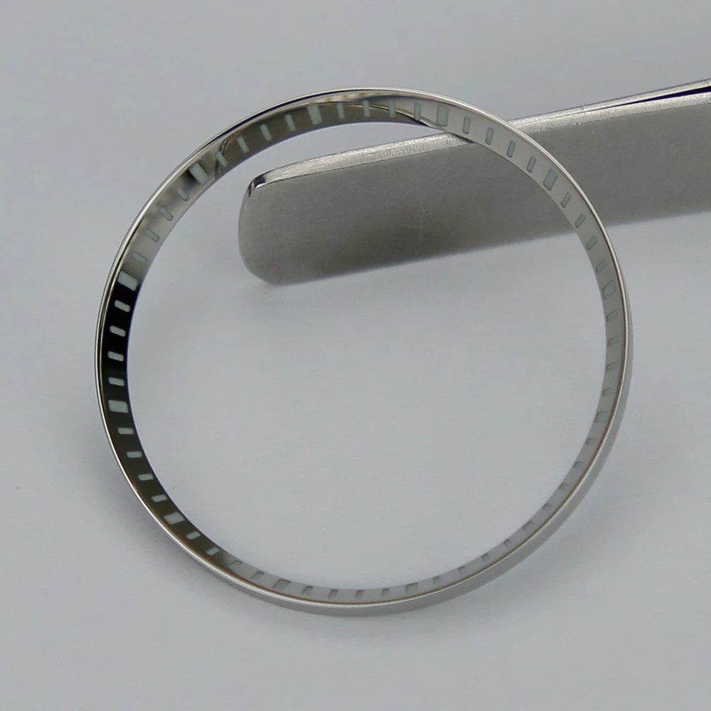 Blue Luminous Watch Chapter Ring Stainless Steel Super C1 For SKX007 Models Blue Luminous Watch Chapter Ring Stainless Steel Super C1 For SKX007 Models