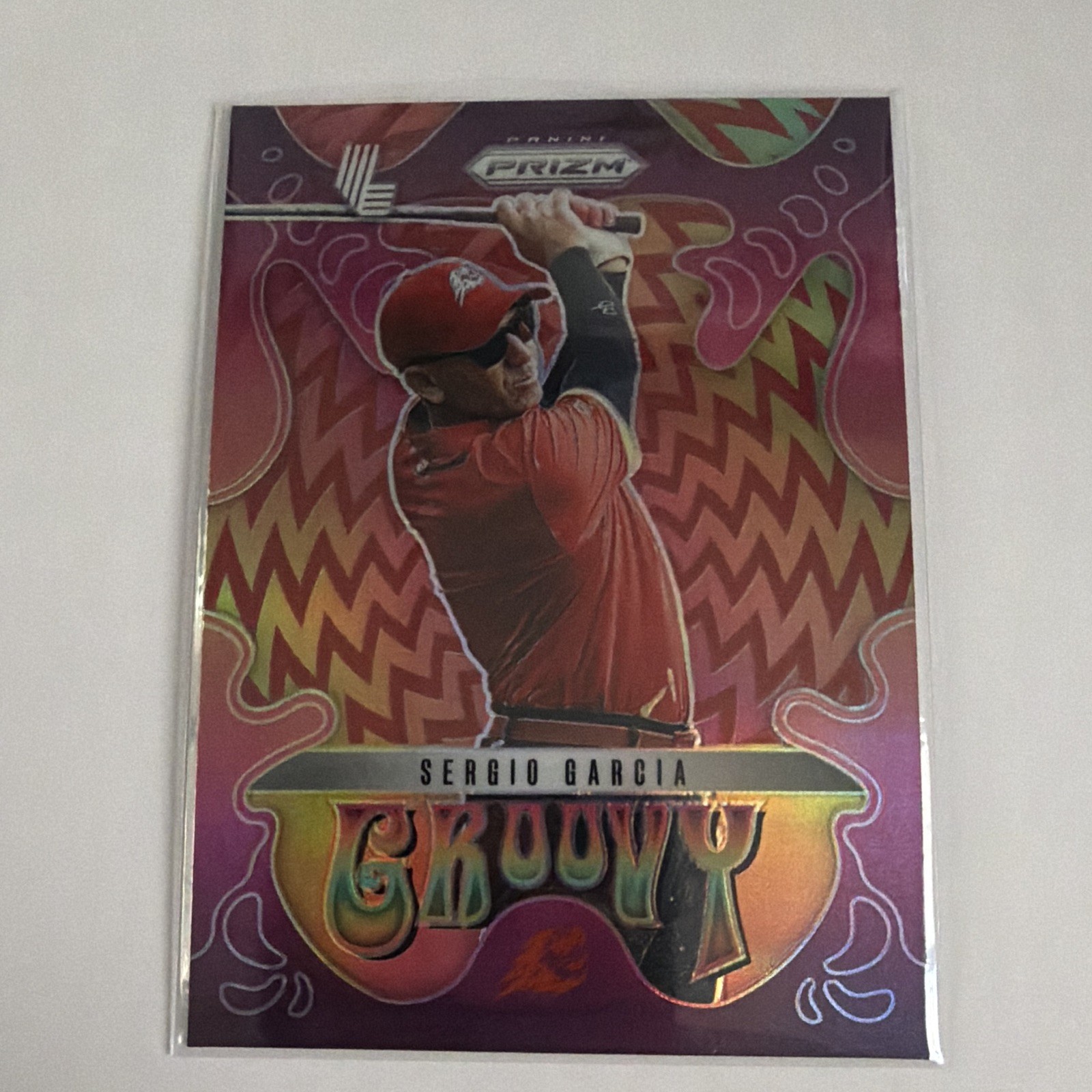 2025 Panini Prizm Liv Golf - Groovy Sergio Garcia #10 Red Prizm /125 2025 Panini Prizm Liv Golf - Groovy Sergio Garcia #10 Red Prizm /125