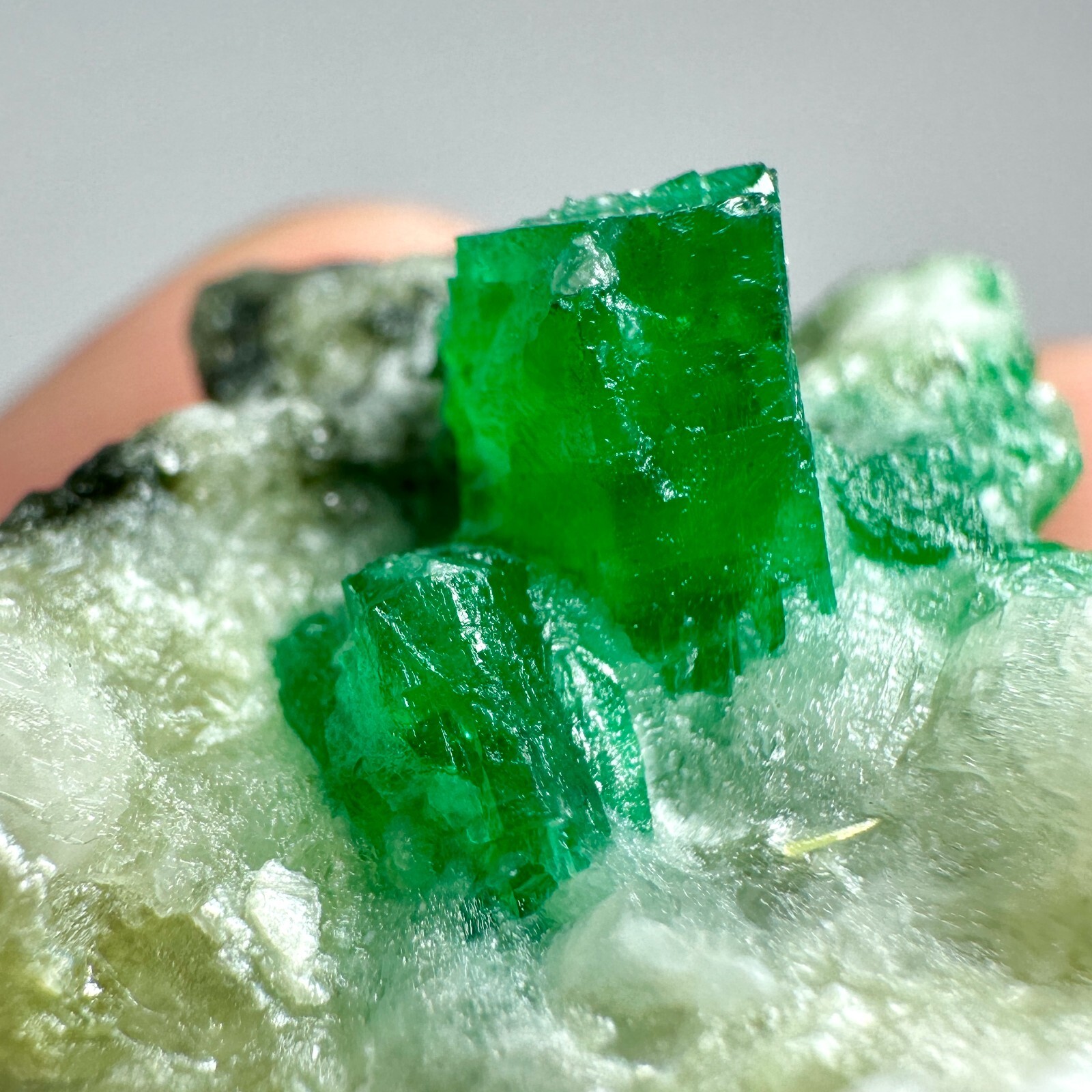 119 Carat Top Green Natural Swat Emerald Crystal on Matrix From Pakistan.