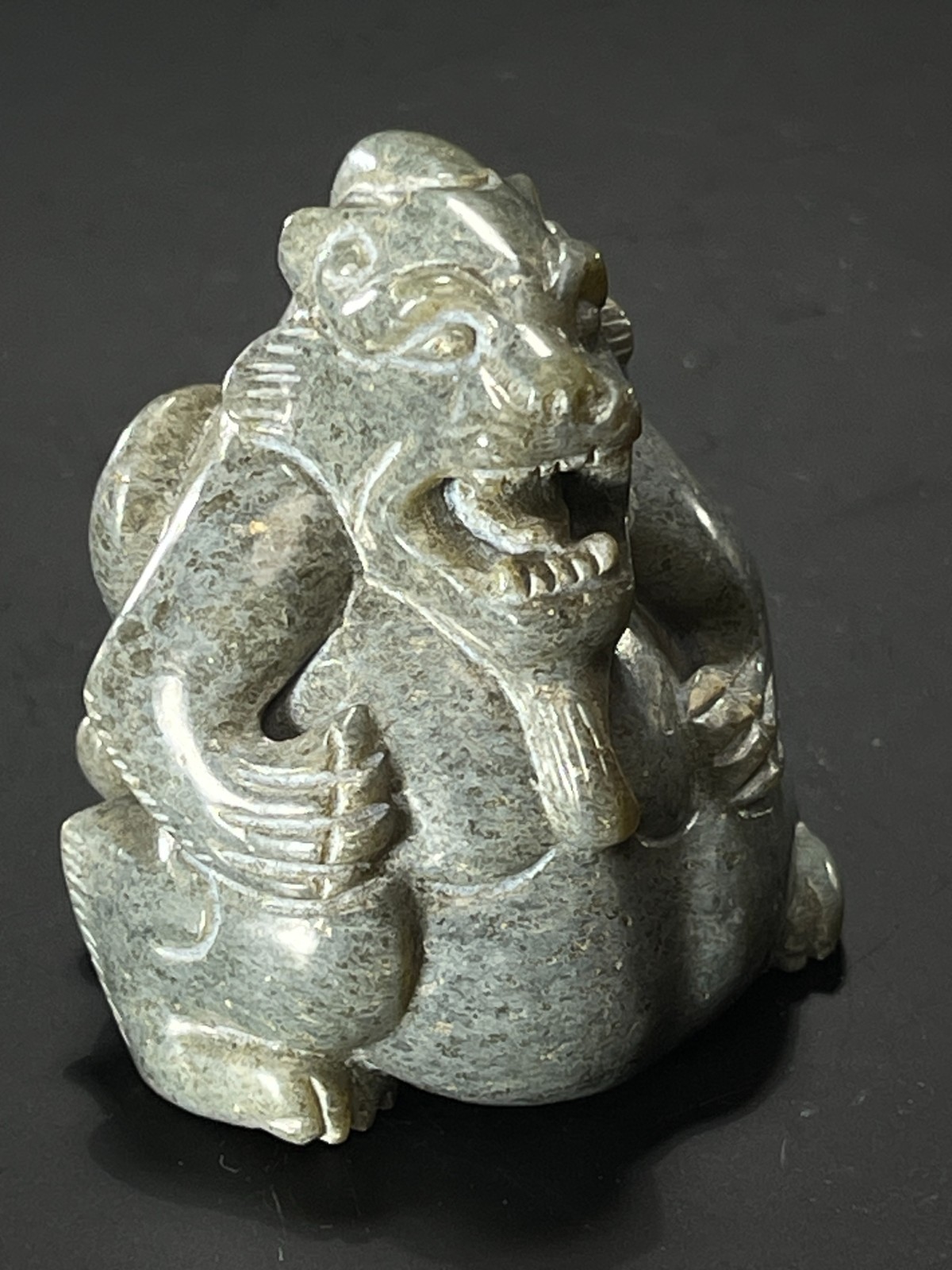 age-old China antique  Jade Figure of a Bear, Han Dynasty