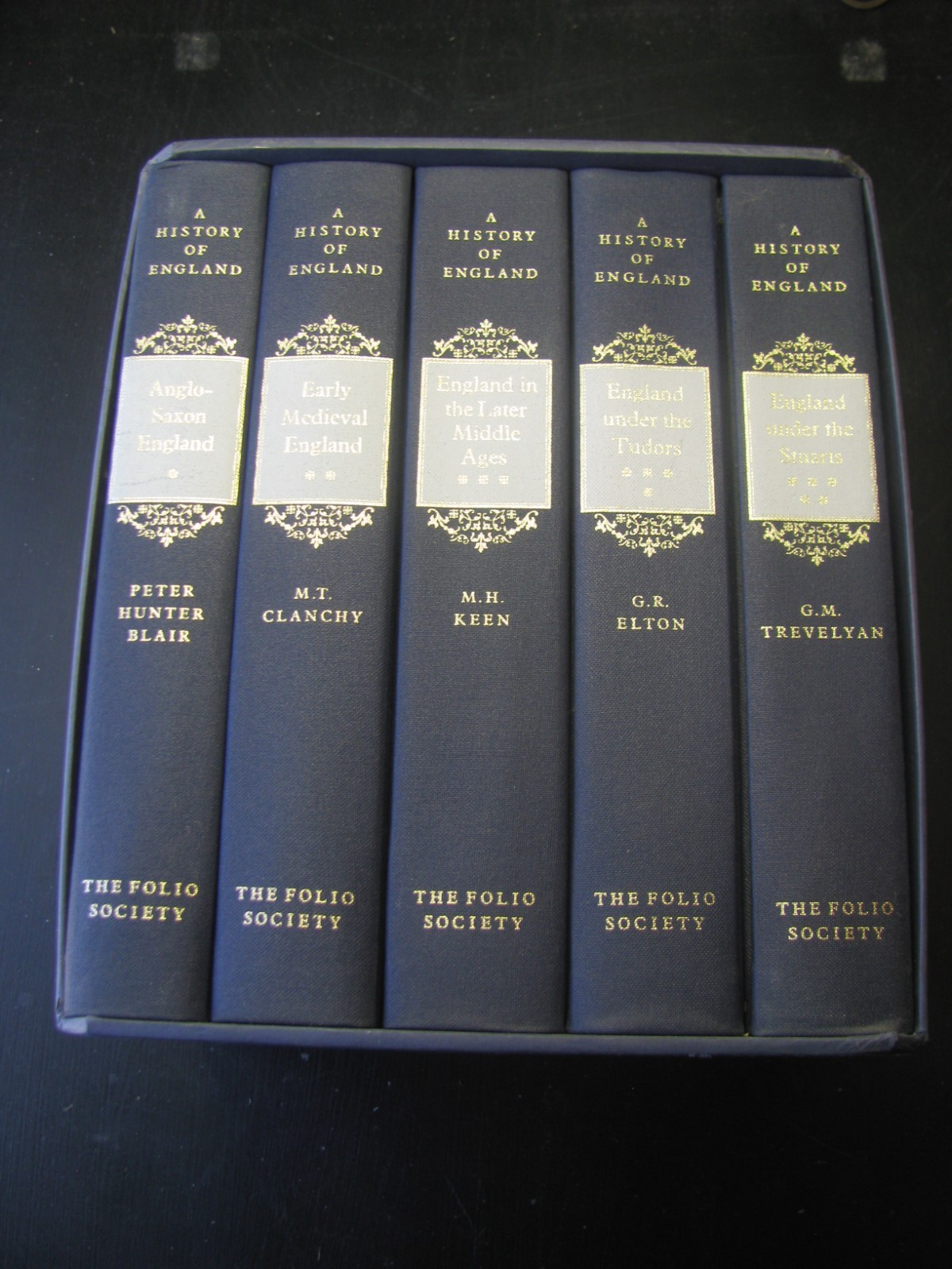 FOLIO SOCIETY A HISTORY OF ENGLAND 5 VOL. BOX SET  VG/NN