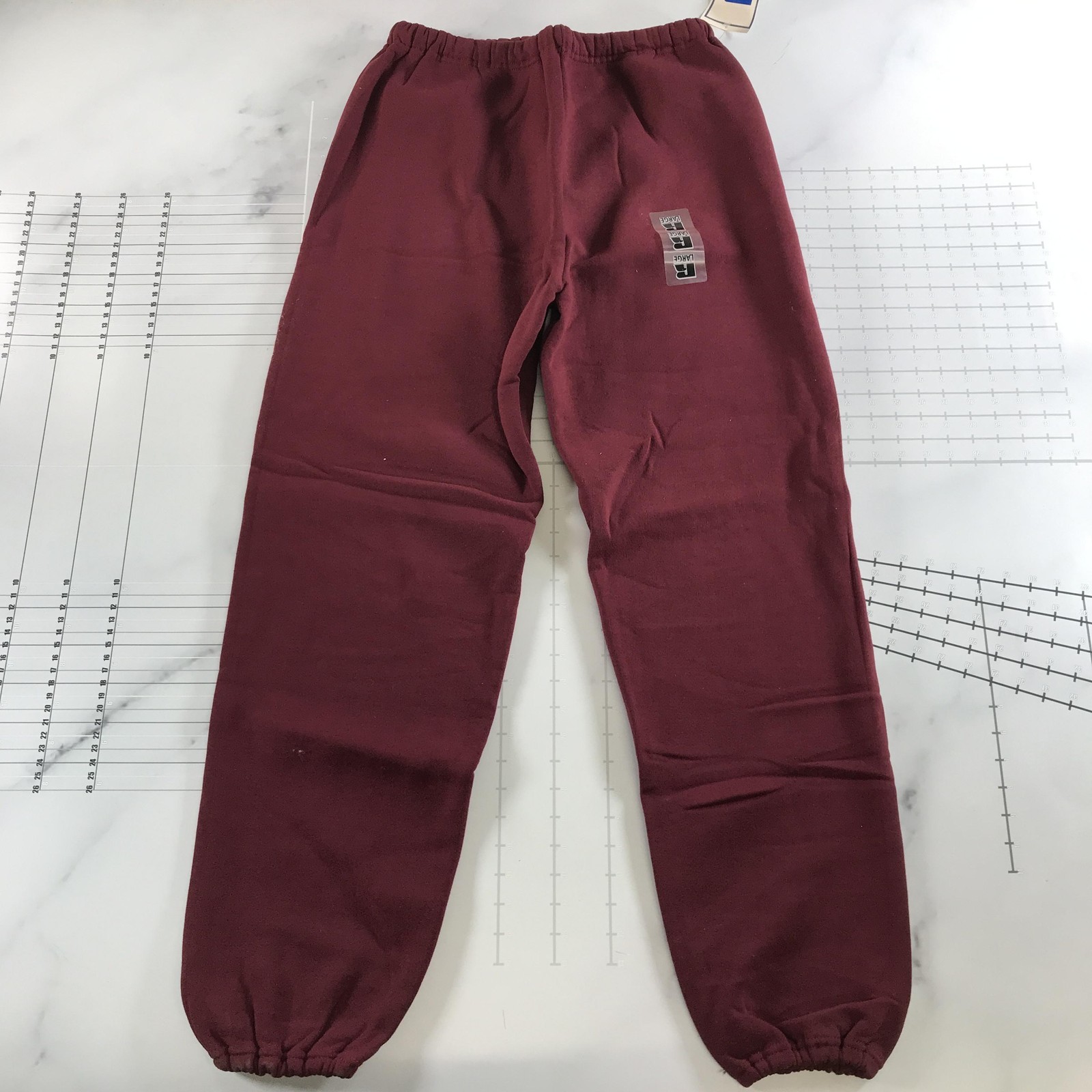 Vintage Russell Athletic Sweatpants Mens Large Red NuBlend Fleece Heavyweight
