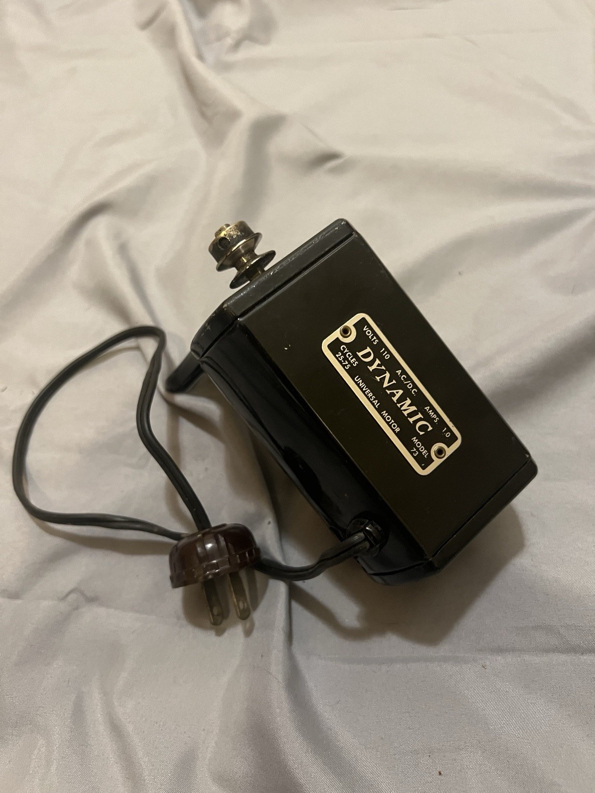 Vintage Dynamic AC/DC Universal Motor Model 75 WORKING Sewing Machine Motor