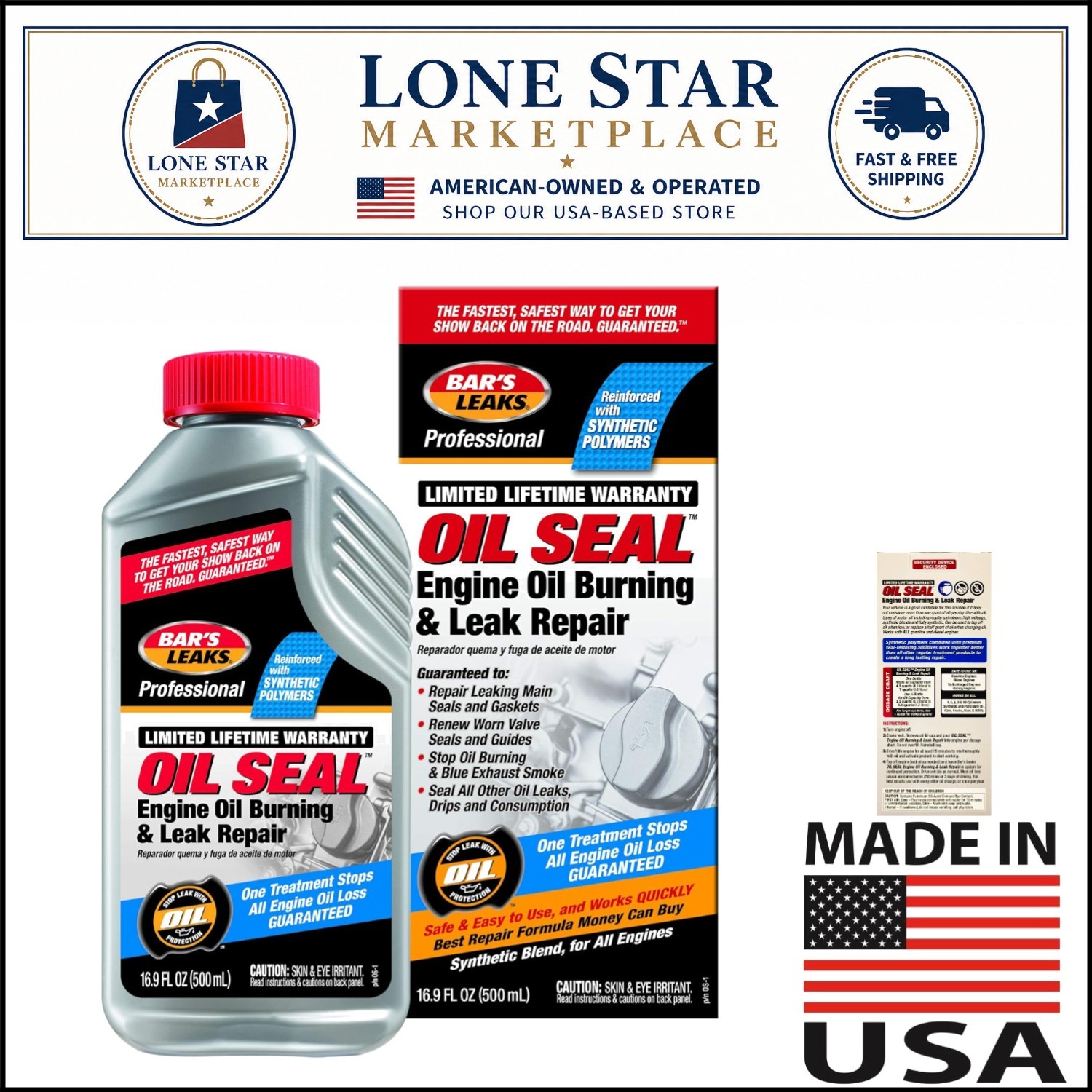 OS-1 Engine Oil Seal Repair 16.9 oz - Universal Fit for Diesel & Gasoline OS-1 Engine Oil Seal Repair 16.9 oz - Universal Fit for Diesel & Gasoline