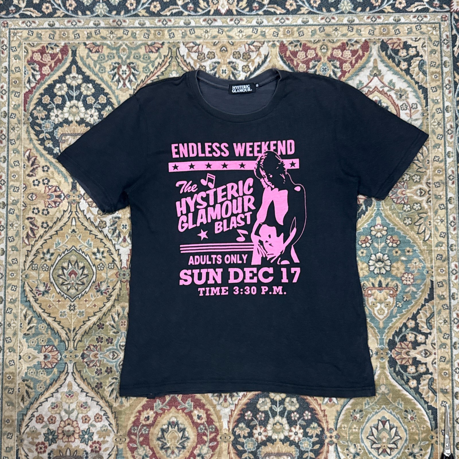 Vintage Hysteric Glamour Endless Weekend Graphic T Shirt Made In Japan S