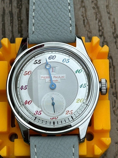NEW Pierre Paulin Jumping Hour Watch White Dial Automatic St17 Vintage 38mm NEW Pierre Paulin Jumping Hour Watch White Dial Automatic St17 Vintage 38mm
