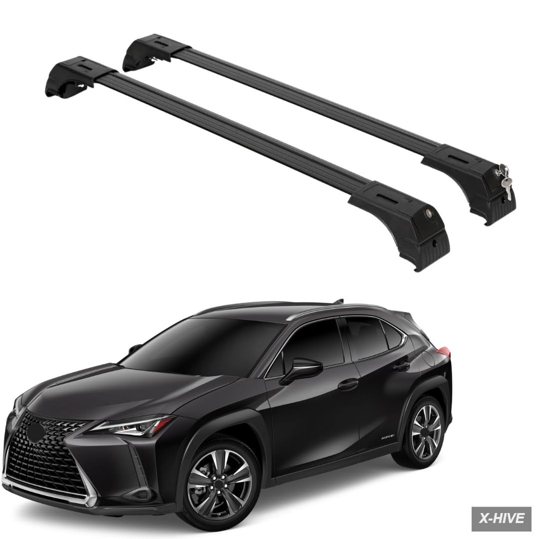 Cargo Bars Aluminum,Plastic Brackets 1 ERKUL Roof Rack Cross Lexus UX 300h Anti