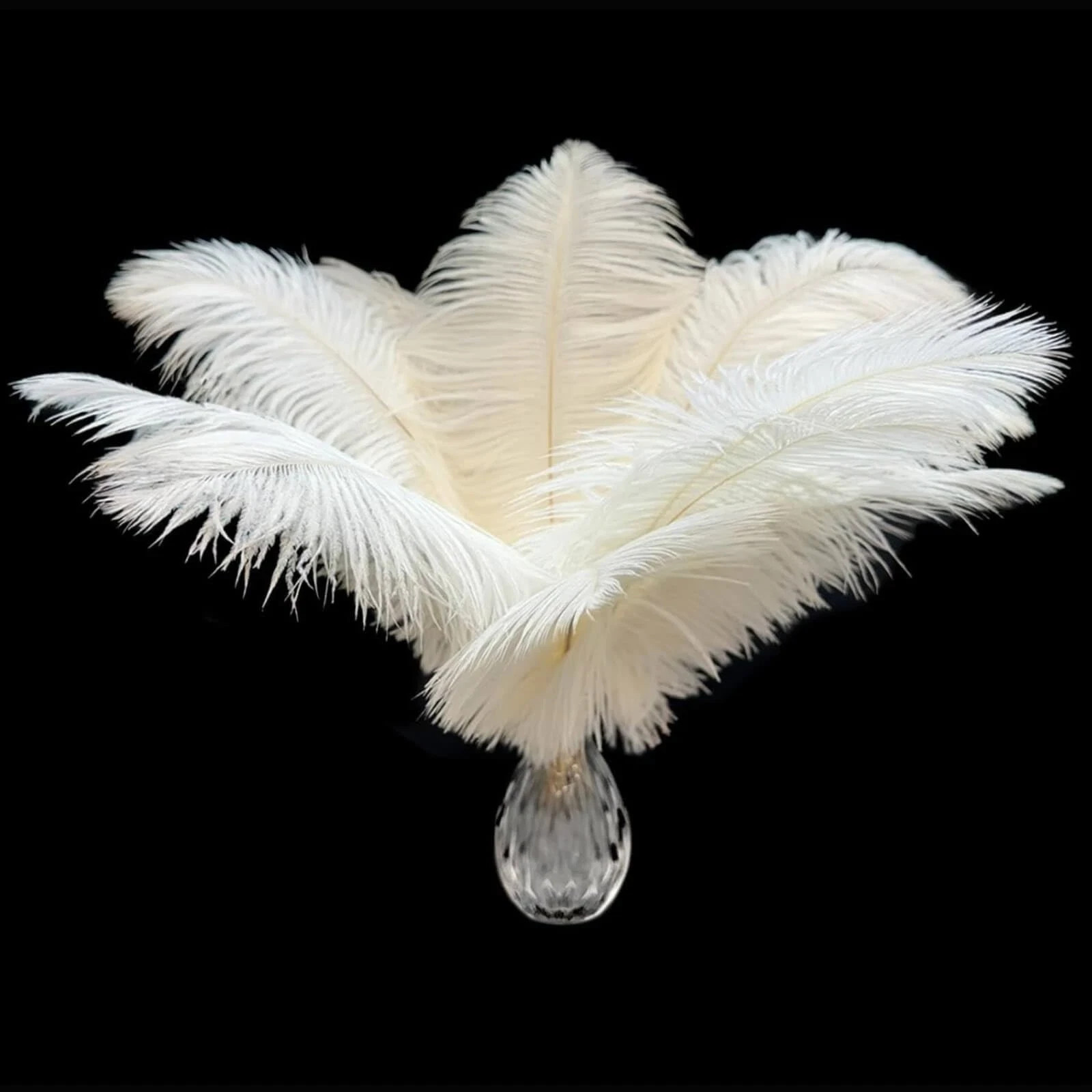 Piokio 20Pcs White Ostrich Feathers 10-12 inch (25-30cm) Bulk Feathers for Ho... Piokio 20Pcs White Ostrich Feathers 10-12 inch (25-30cm) Bulk Feathers for Ho...