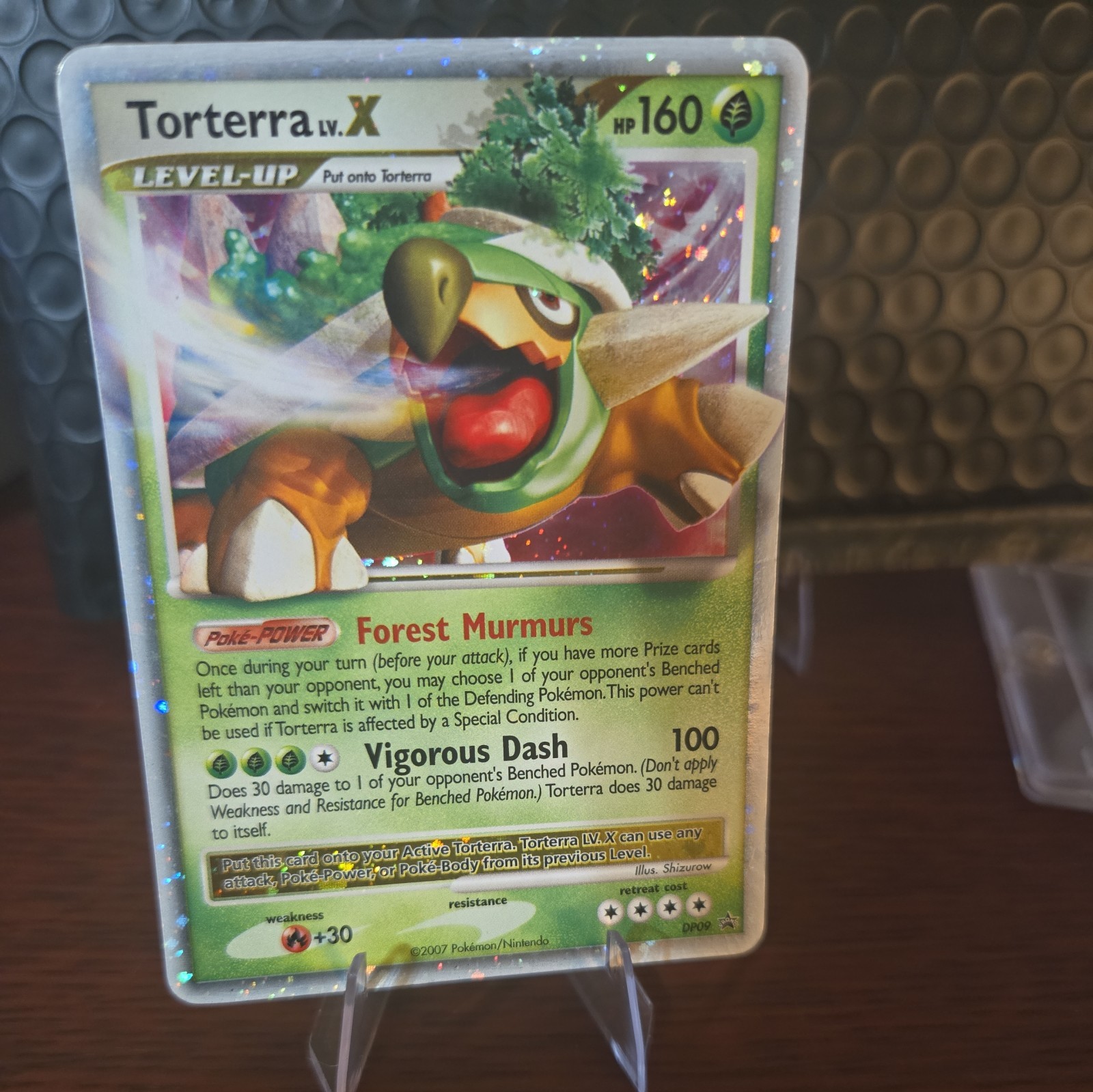 Pokemon TCG Torterra LV.X DP09 Diamond and Pearl Holo Promo 160 HP 2007 Pokemon TCG Torterra LV.X DP09 Diamond and Pearl Holo Promo 160 HP 2007