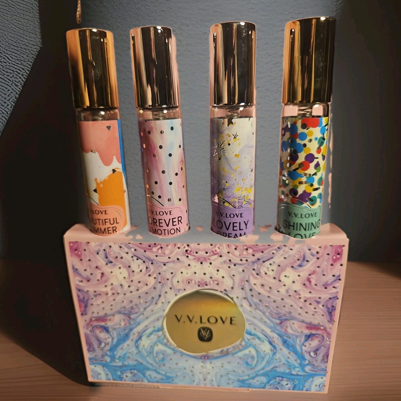 V.V LOVE 4 PIECE GIFT Beautiful Emotions 1.2 Oz Each Holiday Gift Idea