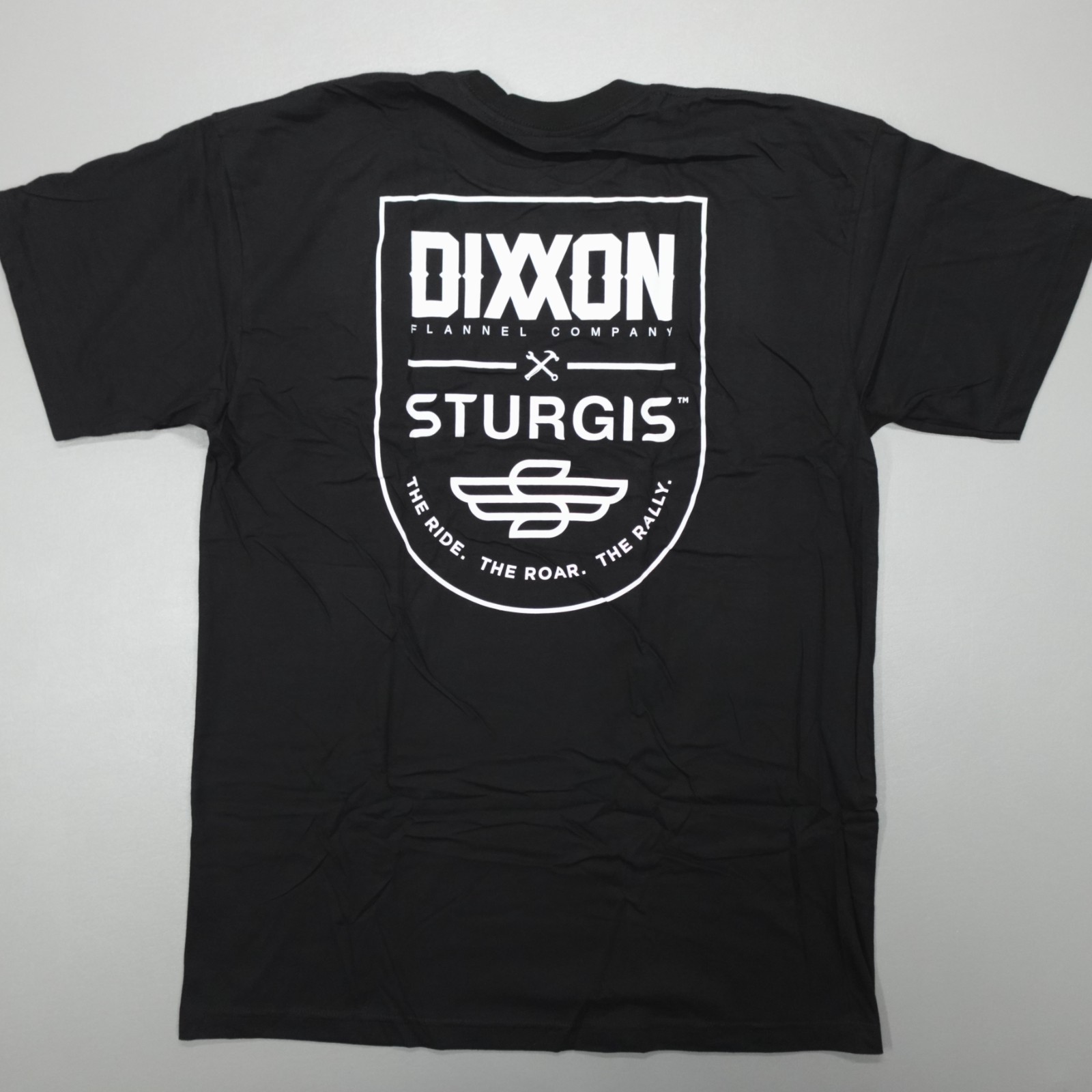 Dixxon The Ride Roar Rally Sturgis Tee Shirt Short Sleeve Size 2XL Black