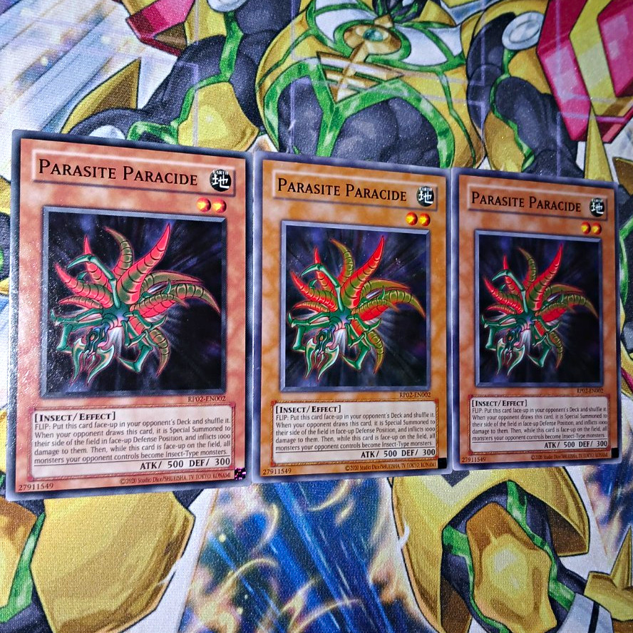 Yugioh Retro Pack 2 Parasite Paracide RP02-EN002 X3 (2020) 