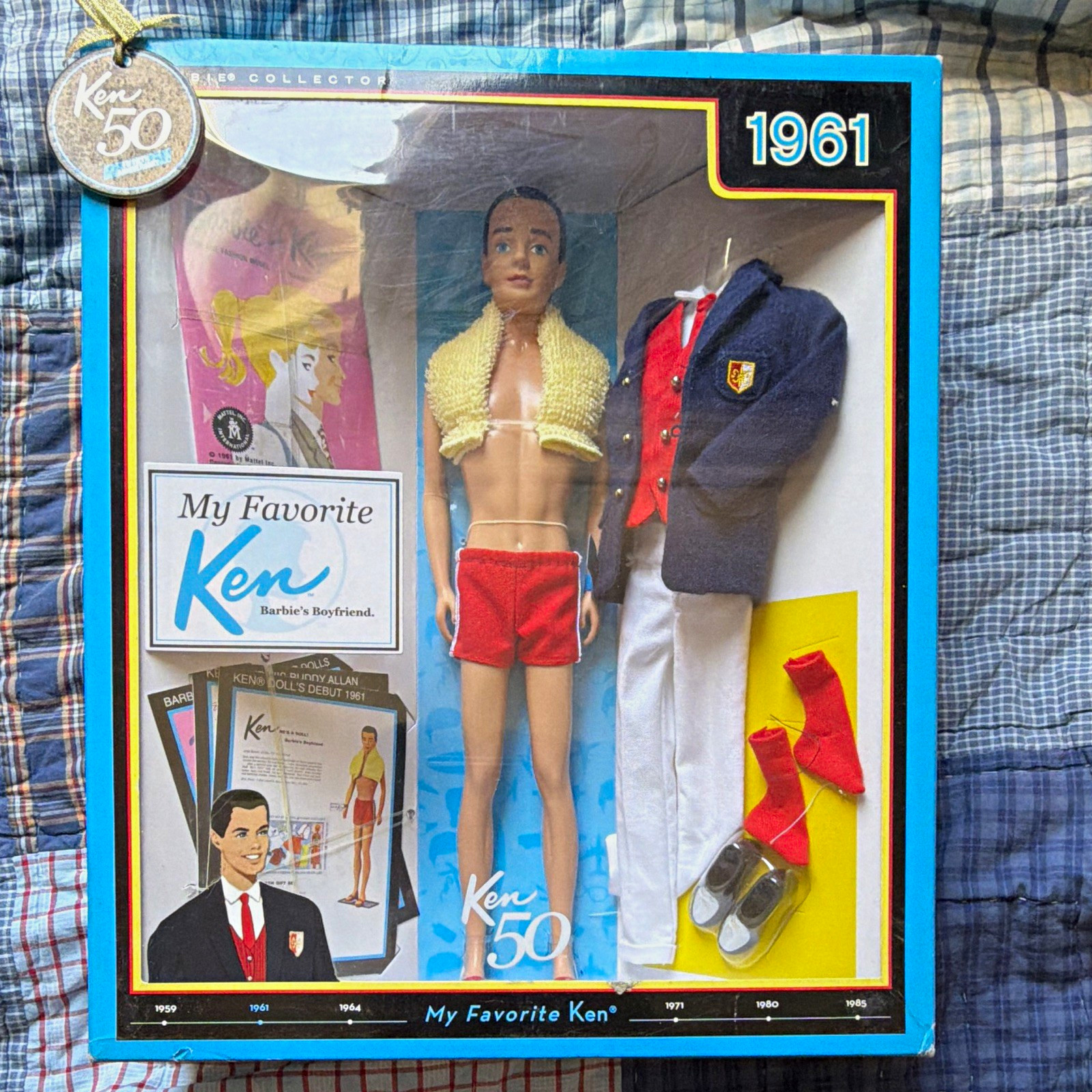 Mattel Barbie Collector My Favorite Ken 1961 12in Doll Set Outfit Accessories Mattel Barbie Collector My Favorite Ken 1961 12in Doll Set Outfit Accessories