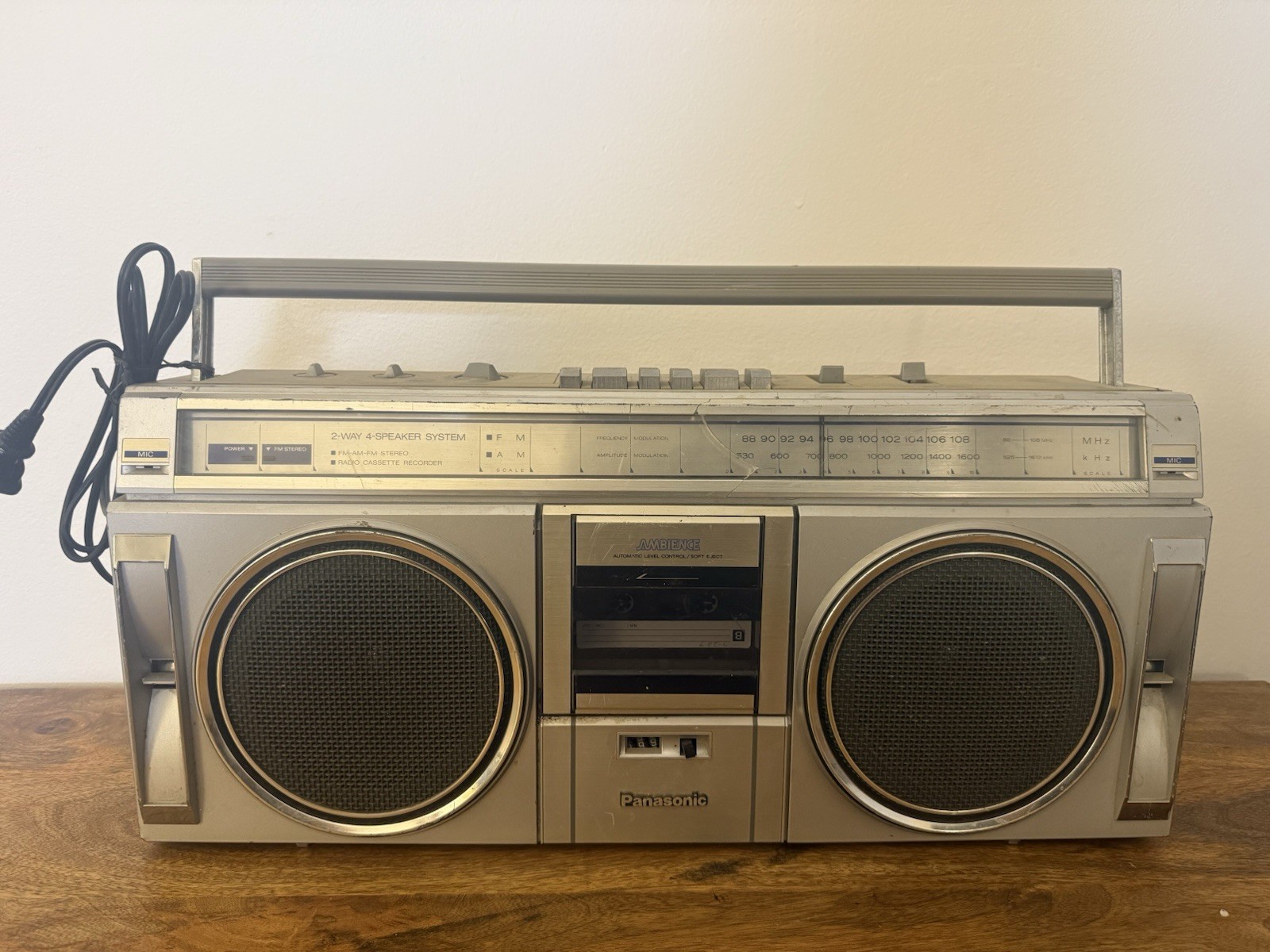 Vintage Panasonic RX-5005 Boombox AM/FM Cassette Ambience Stereo WORKING Japan
