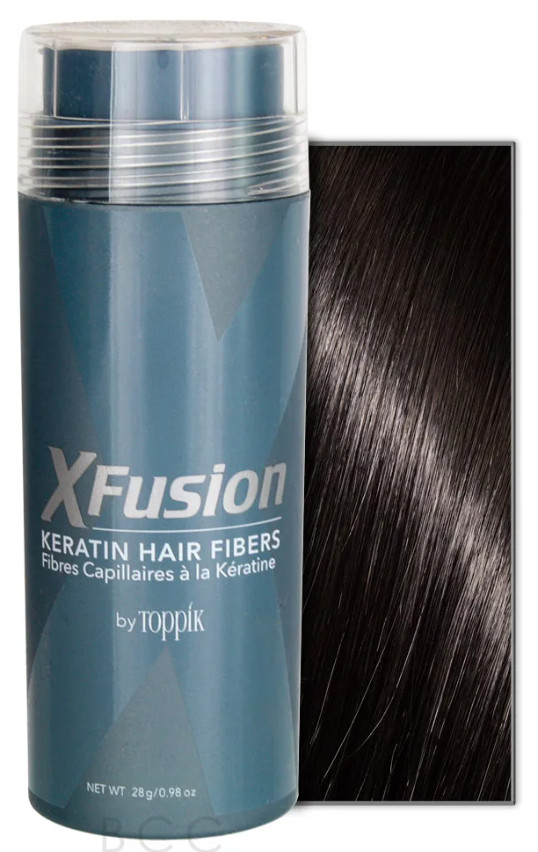 XFusion 28G - Hair Fibers - Black, Dark Brown, Med Brown, Light Brown