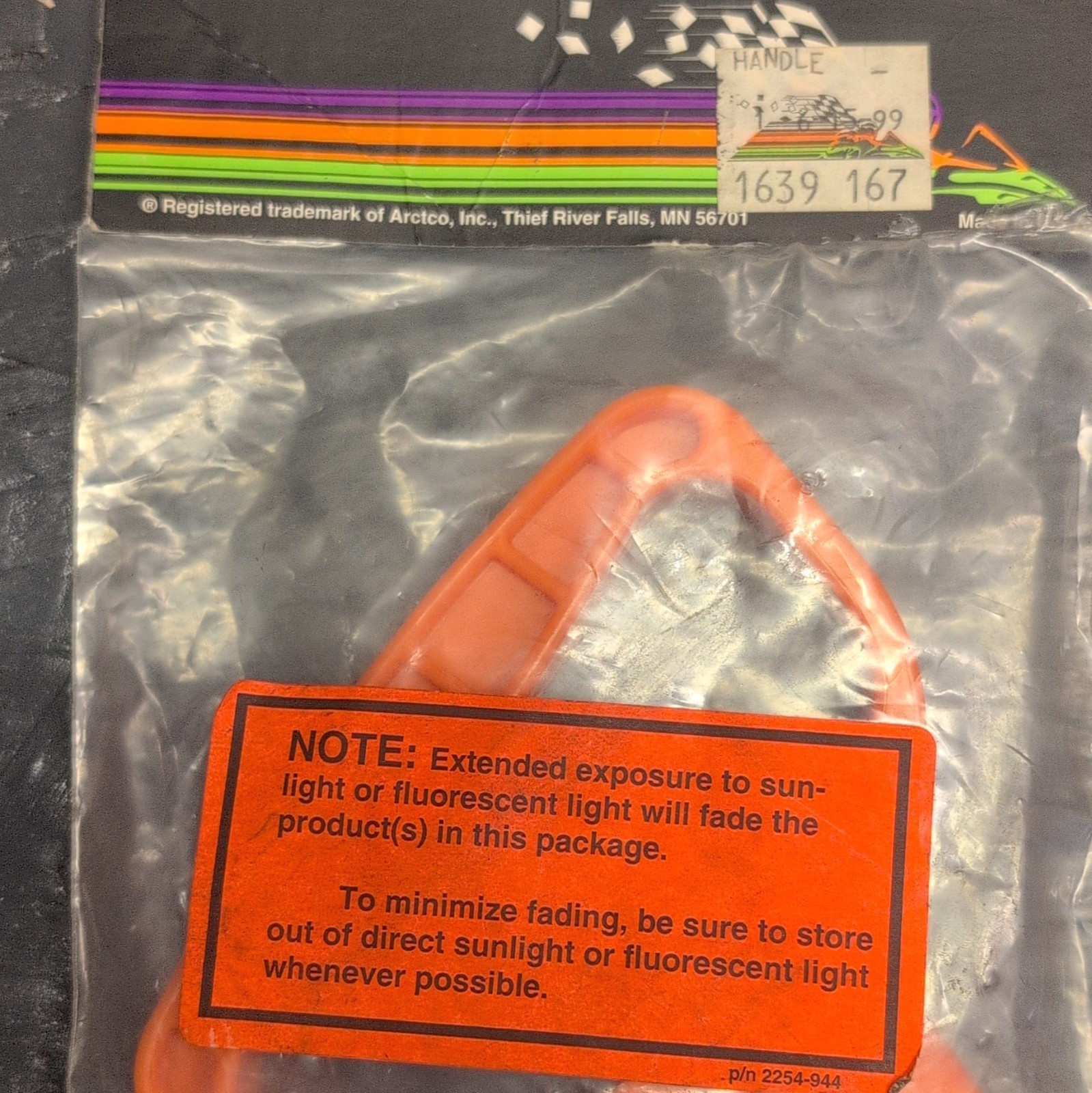 NOS Arctic Cat ORANGE PULL HANDLE