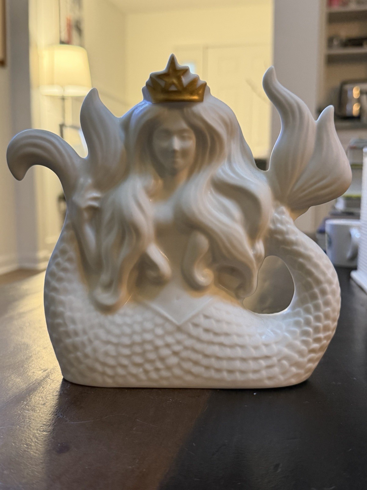2016 Starbucks Limited Edition Ceramic Siren Mermaid Sculpture Statue