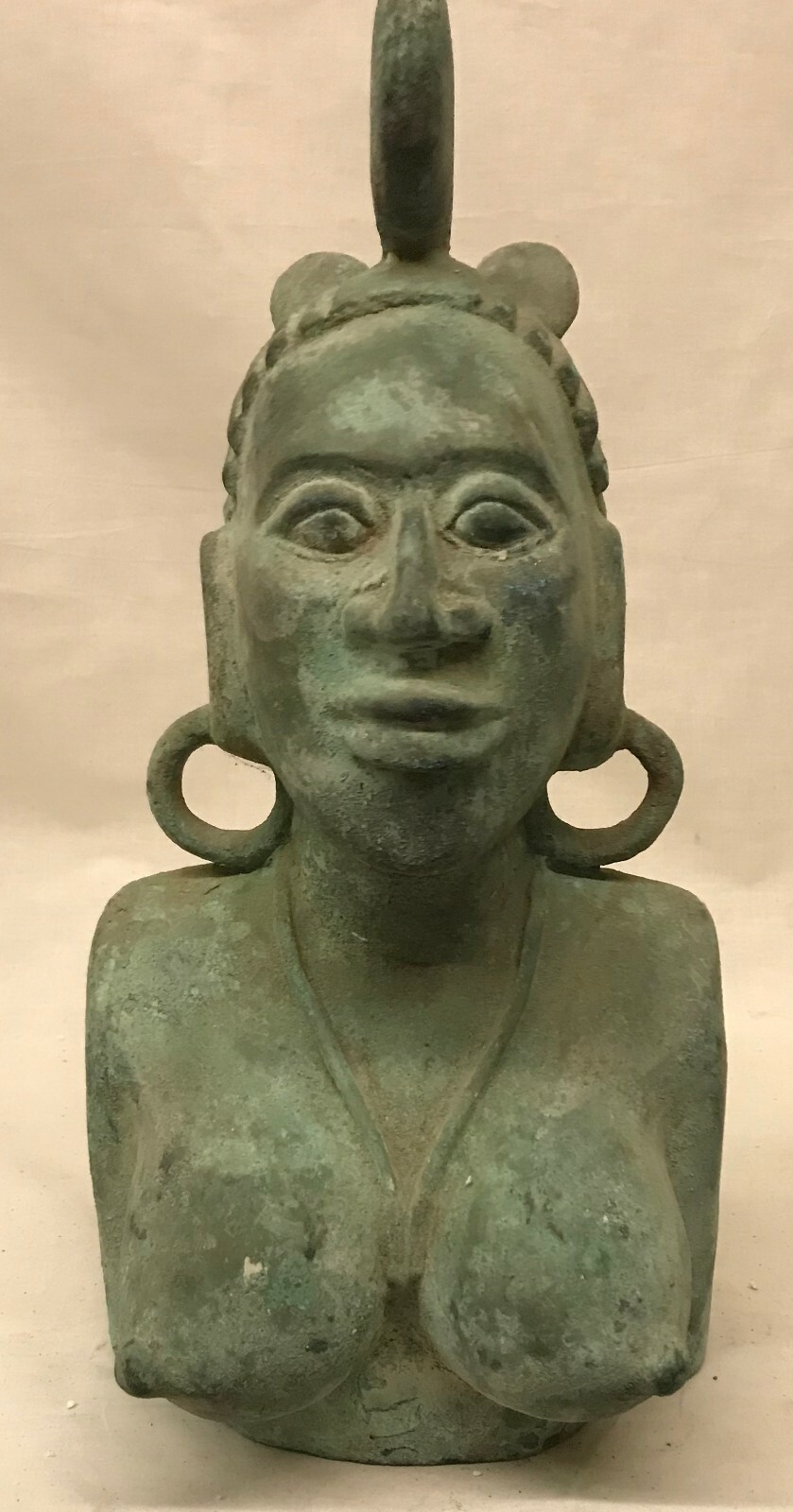 Old bronze of a lady