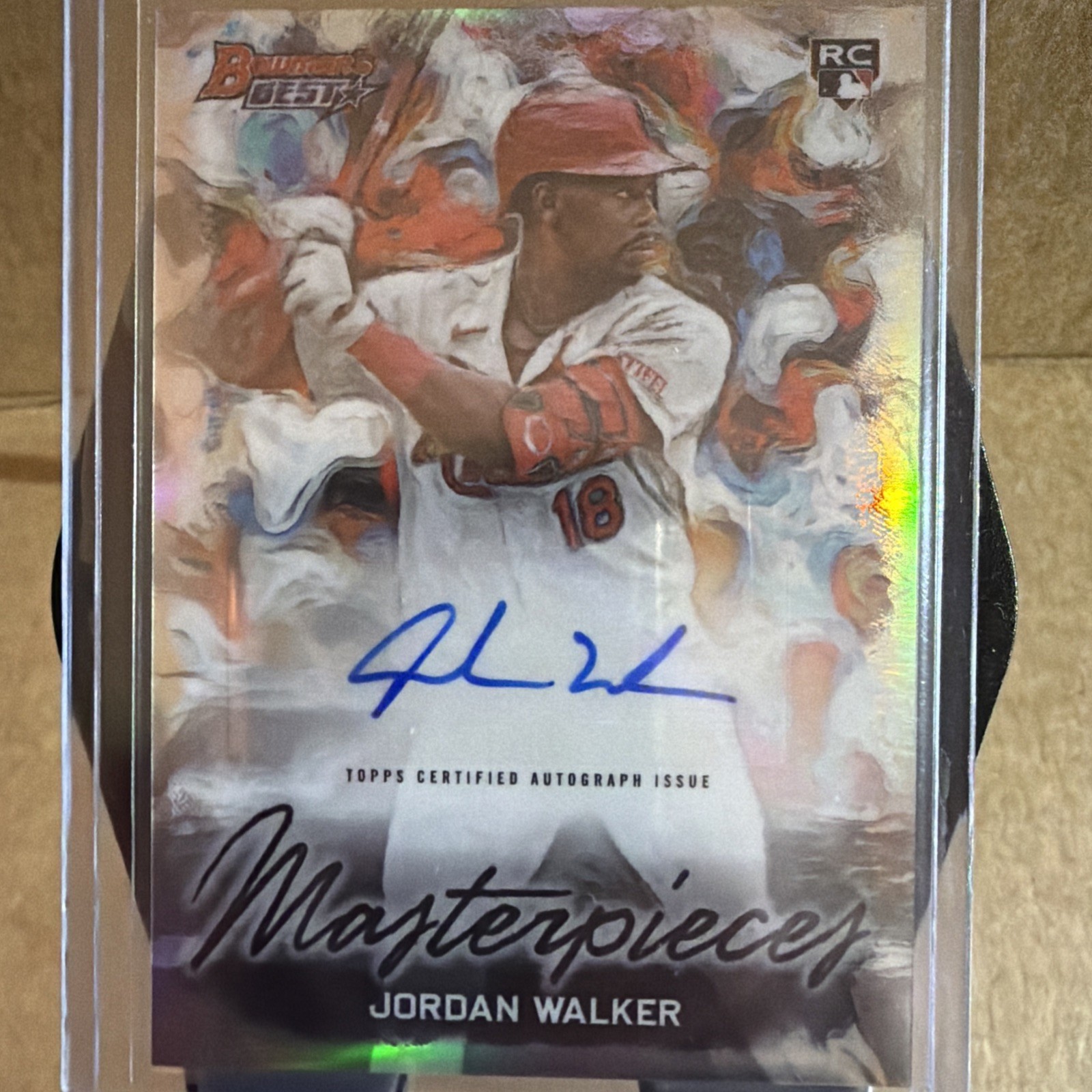 2023 Bowman\'s Best Masterpieces Autograph Jordan Walker BMA-JW /99 (RC) 2023 Bowman\'s Best Masterpieces Autograph Jordan Walker BMA-JW /99 (RC)