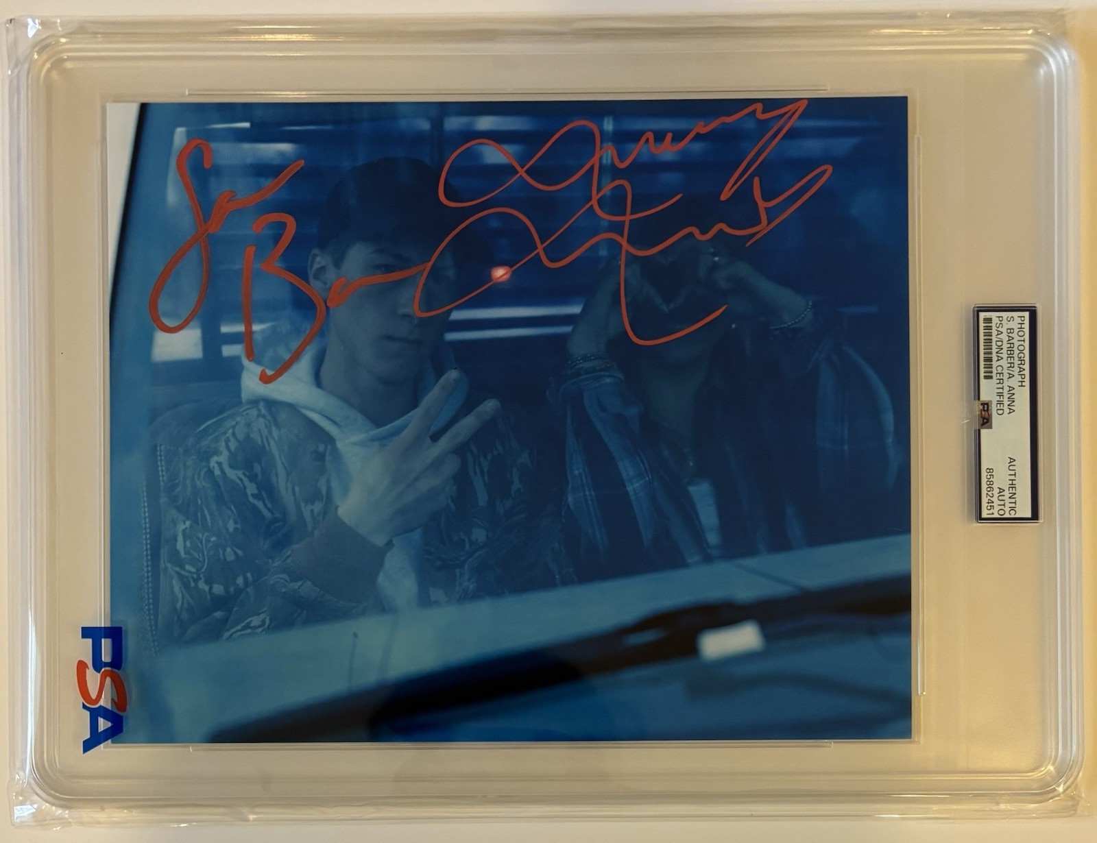 Sam Barber & Avery Anna Signed 8x10 Photo Auto Indigo Country PSA Encapsulated