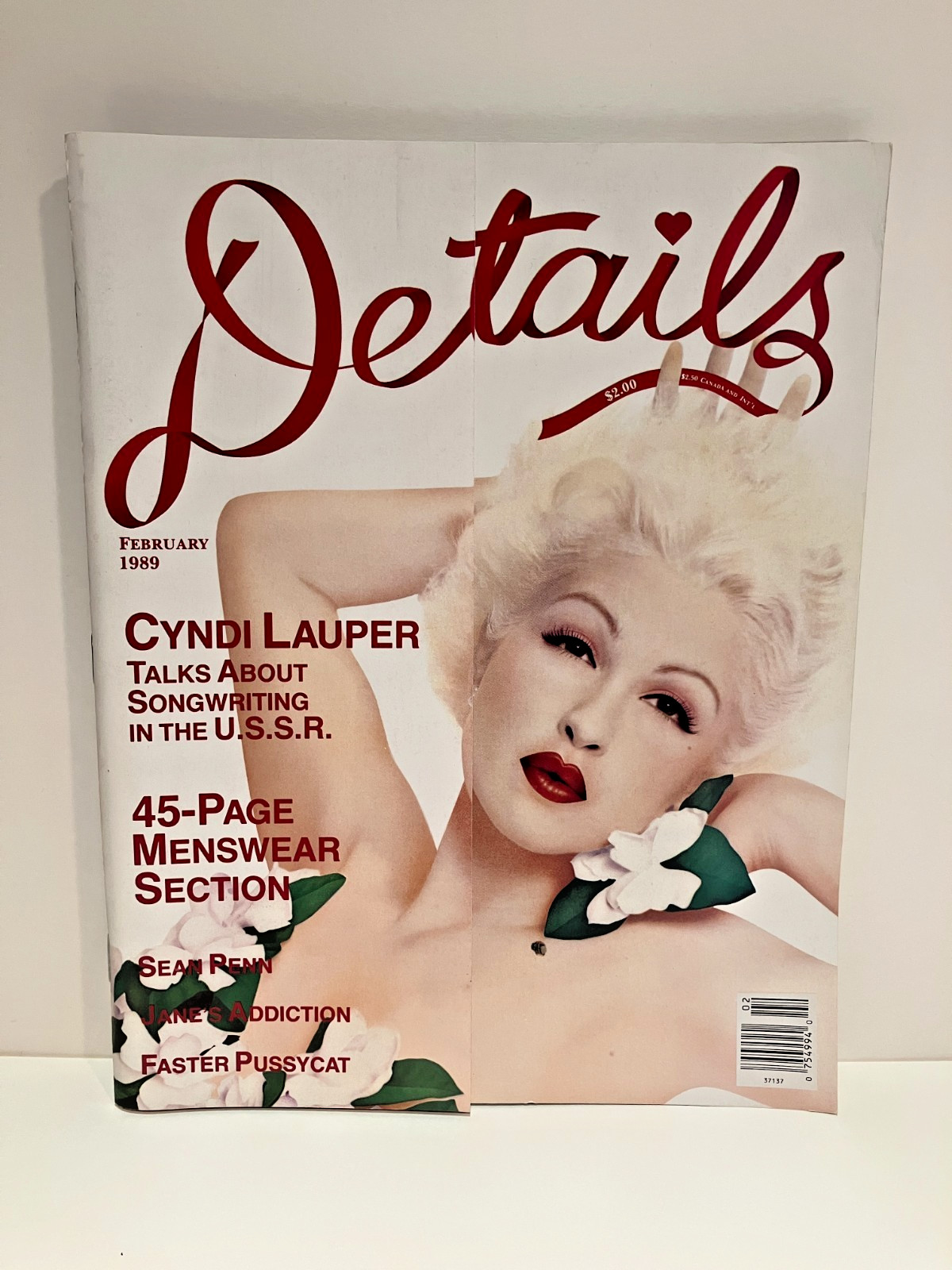 DETAILS MAGAZINE - February 1989 - CYNDI LAUPER / SEAN PENN / and much more DETAILS MAGAZINE - February 1989 - CYNDI LAUPER / SEAN PENN / and much more