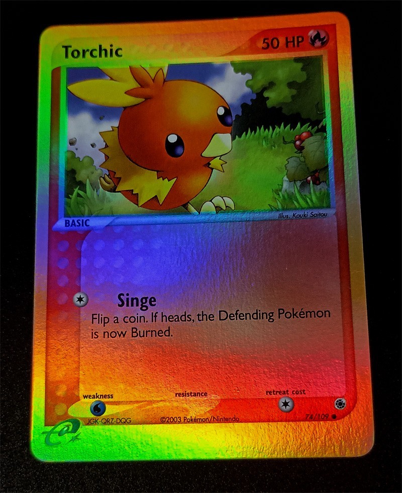 Torchic 74/109 Reverse Holo Rare EX Ruby & Saphire LP+ Free Seller Shipping Torchic 74/109 Reverse Holo Rare EX Ruby & Saphire LP+ Free Seller Shipping