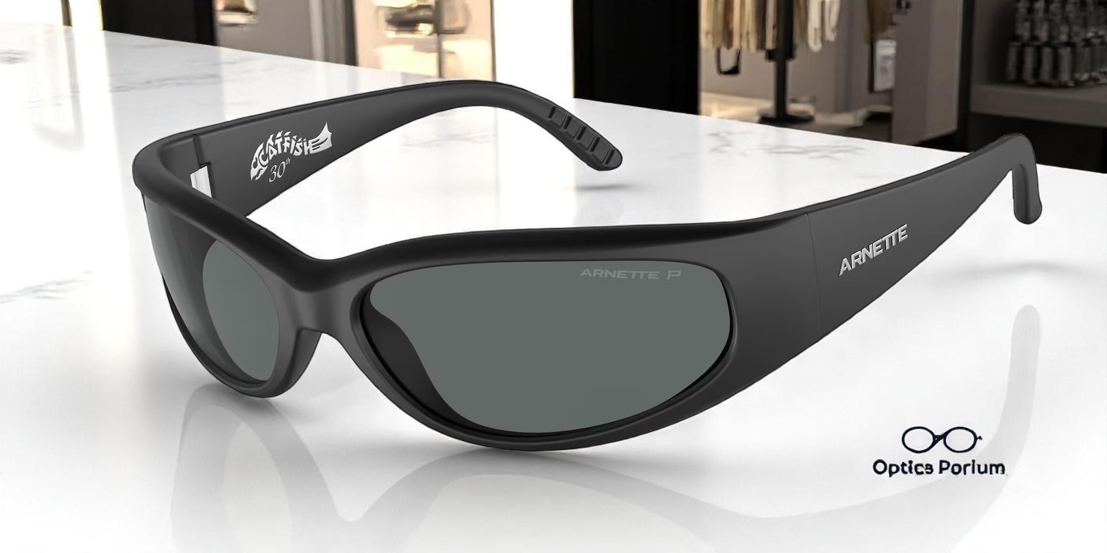 ARNETTE AN4302 275881 Catfish Matte Black Dk Grey Polarized 65 Unisex Sunglasses